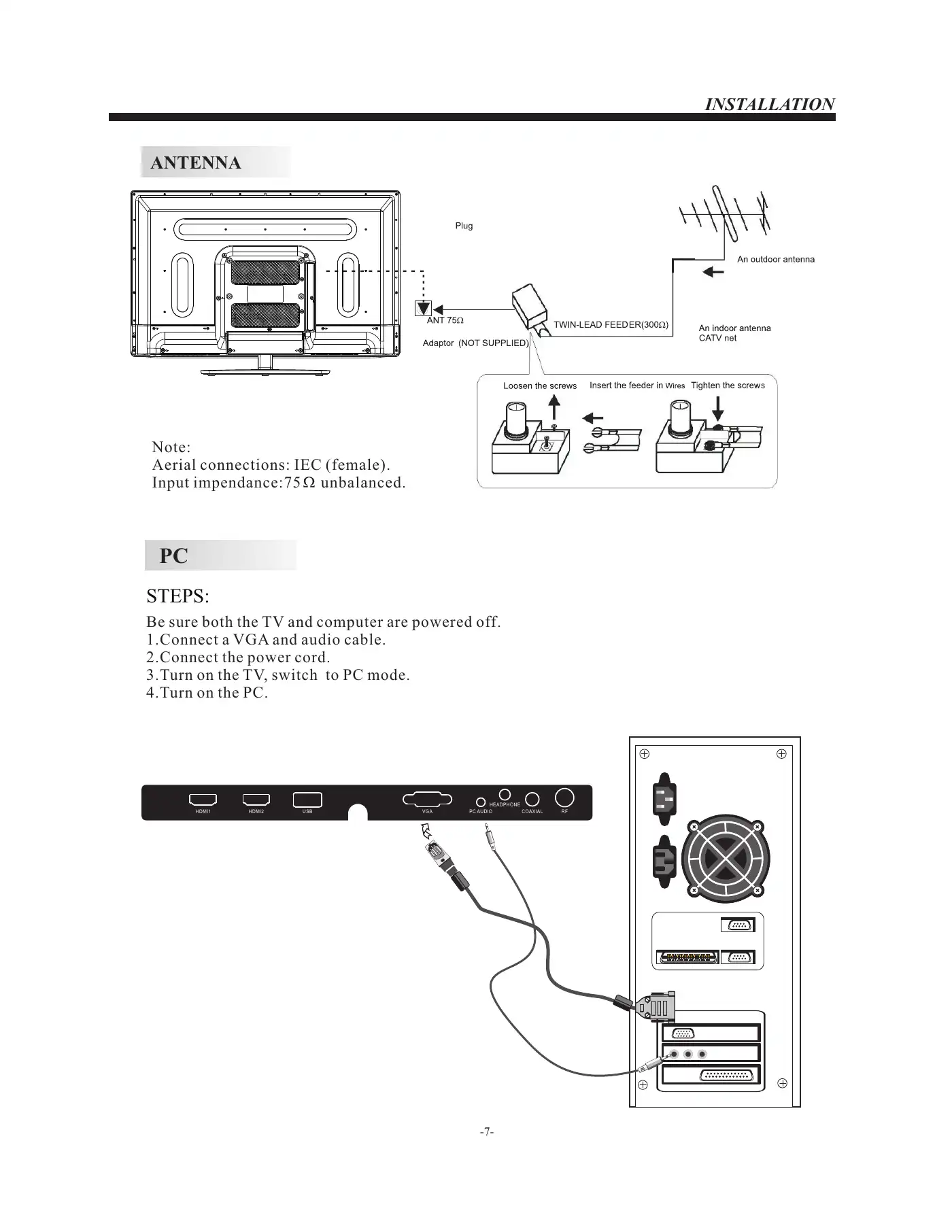 Haier LE46F2280 Manual Manual pdf 8 page image