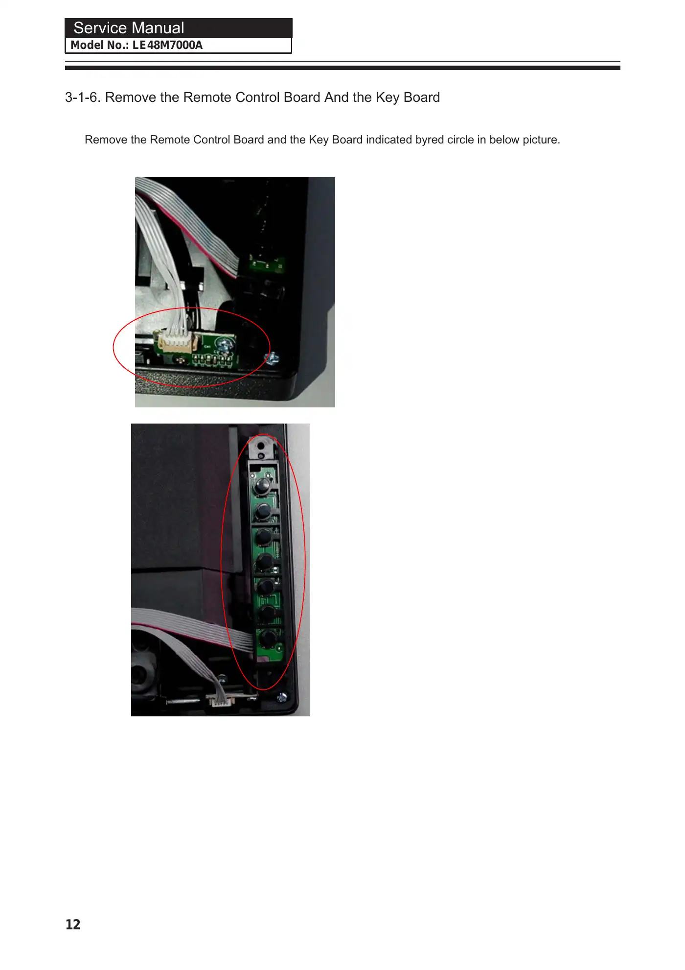 Haier LE48M7000A Service Manual Manual pdf 13 page image