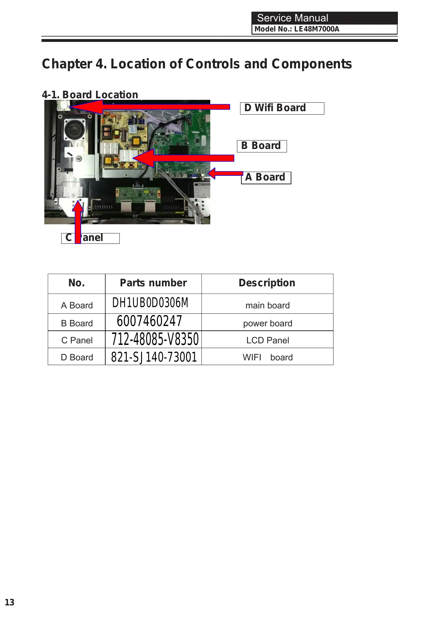 Haier LE48M7000A Service Manual Manual pdf 14 page image
