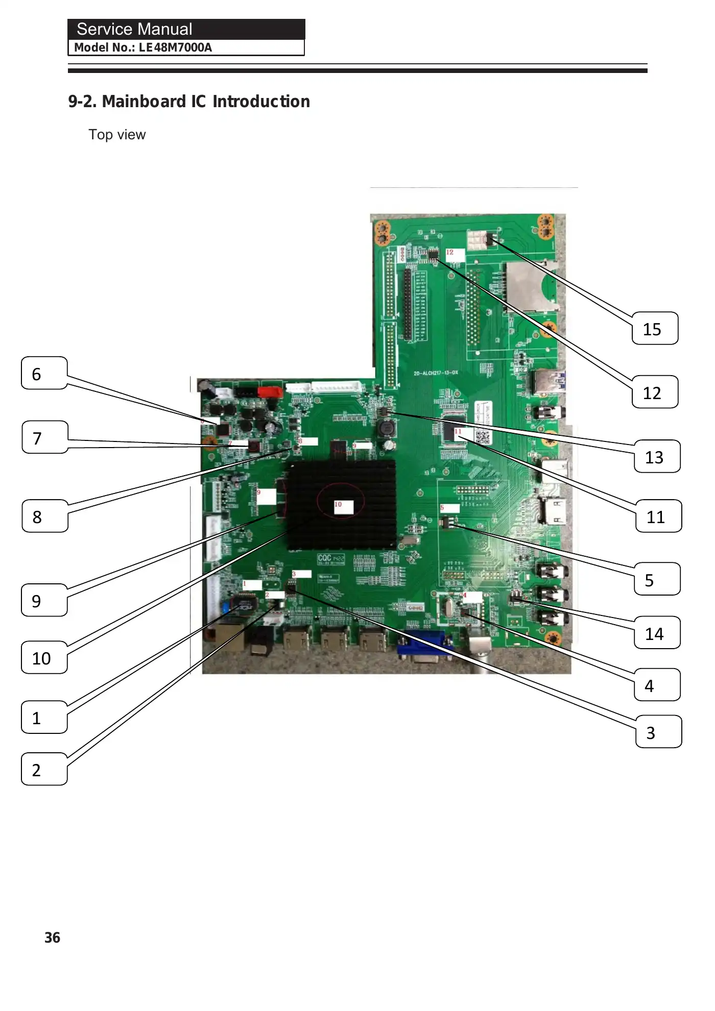 Haier LE48M7000A Service Manual Manual pdf 47 page image