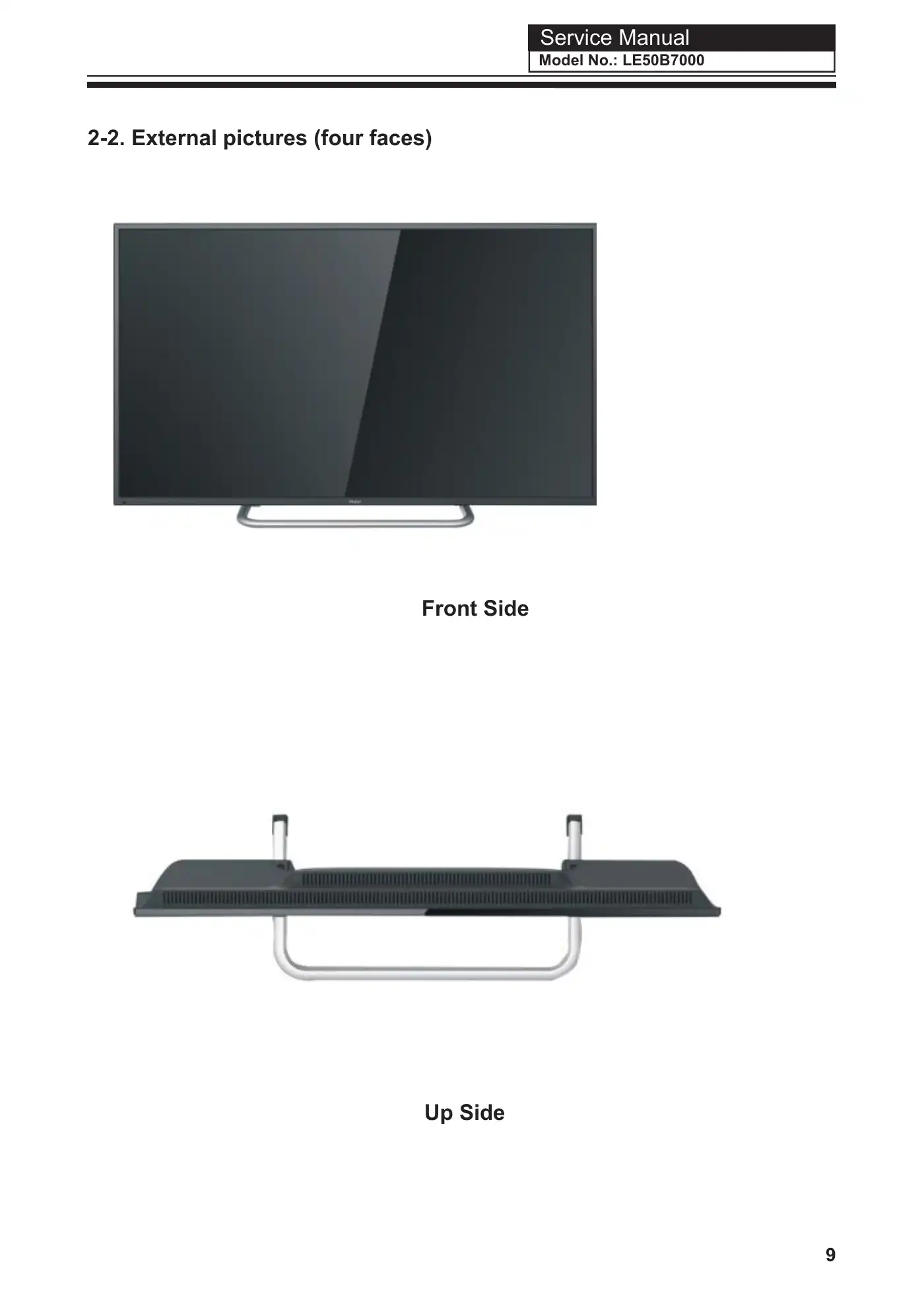 Haier LE50B7000 Service Manual Manual pdf 10 page image