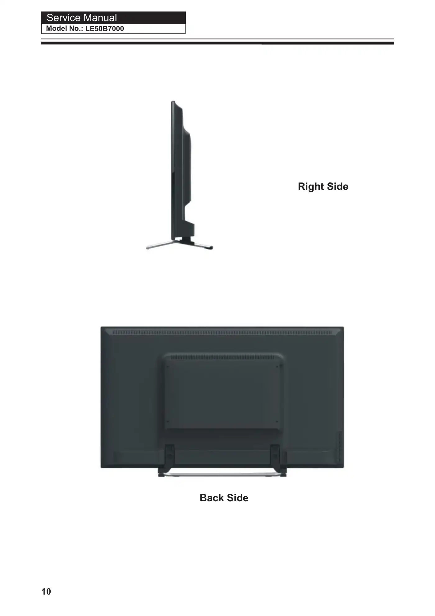 Haier LE50B7000 Service Manual Manual pdf 11 page image