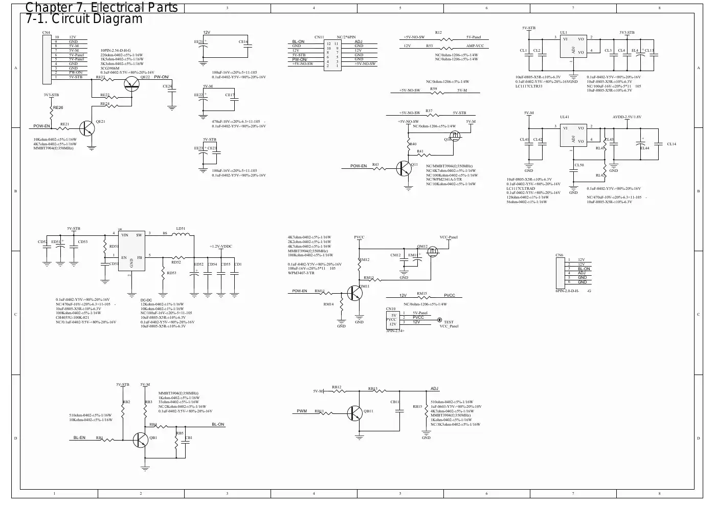 Haier LE50B7000 Service Manual Manual pdf 24 page image