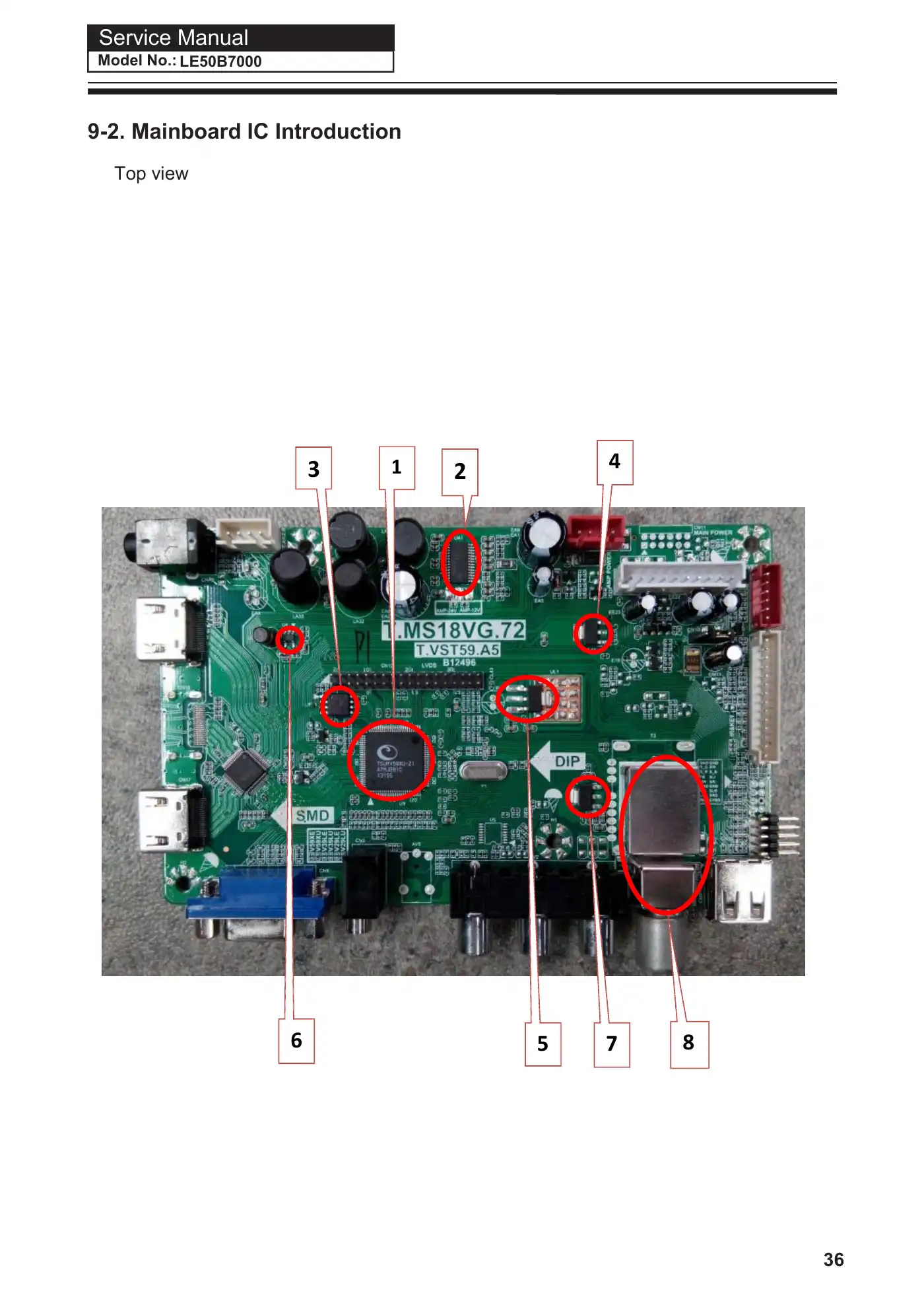 Haier LE50B7000 Service Manual Manual pdf 36 page image