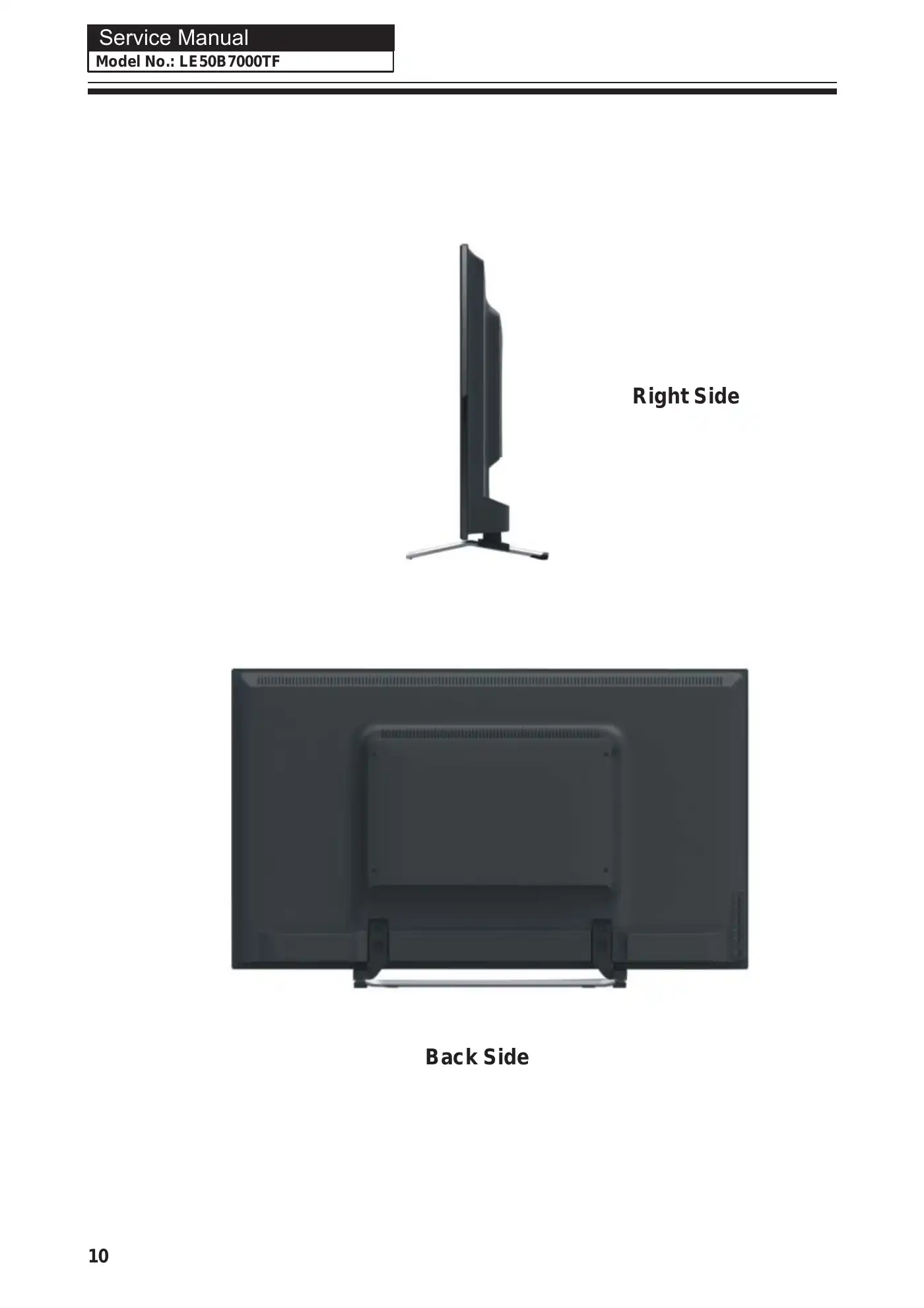Haier LE50B7000TF Service Manual Manual pdf 11 page image