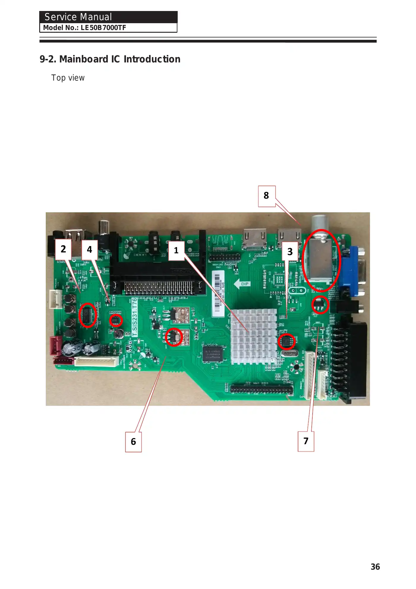 Haier LE50B7000TF Service Manual Manual pdf 36 page image