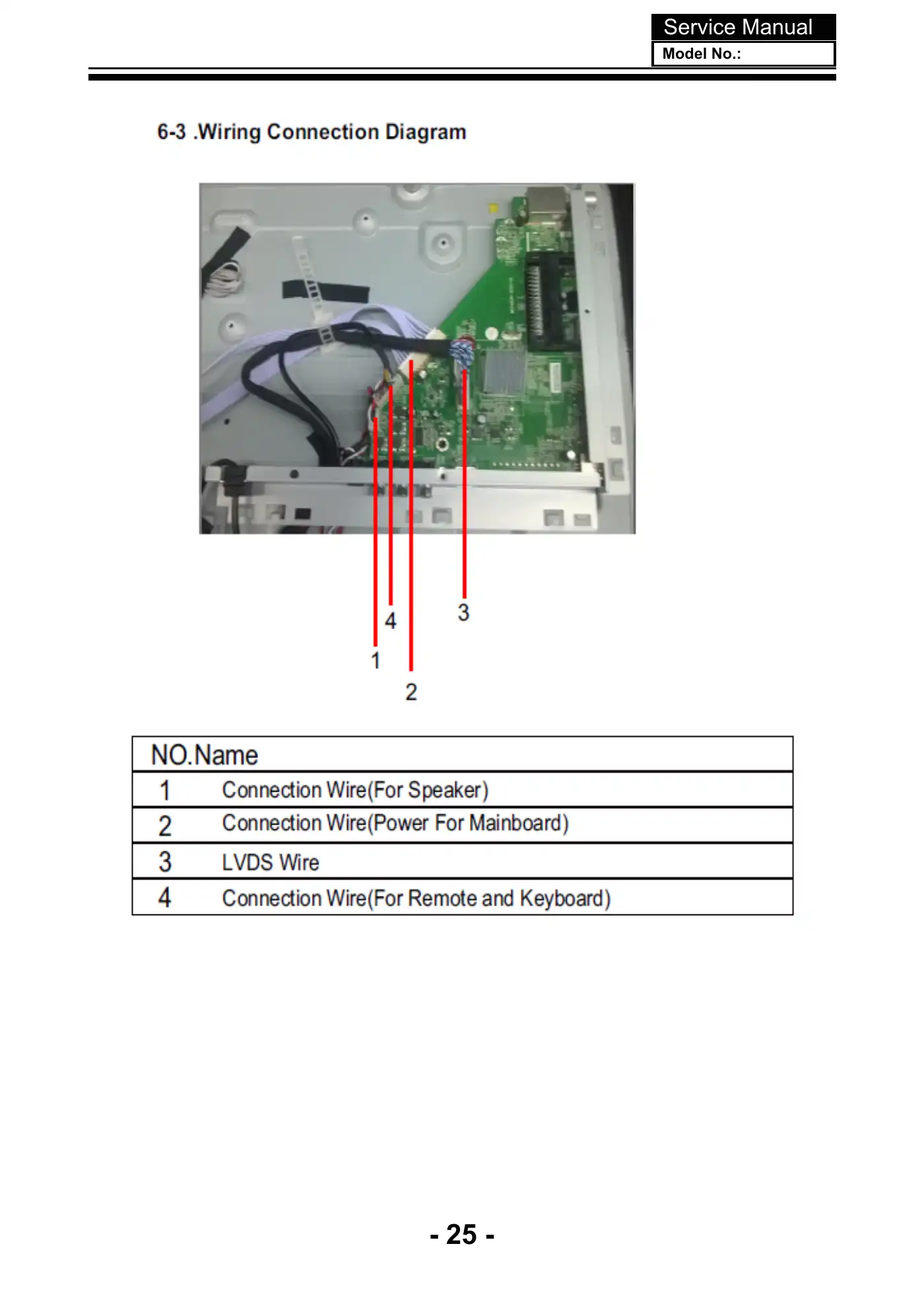 Haier LE50K6000SF Service Manual Manual pdf 26 page image