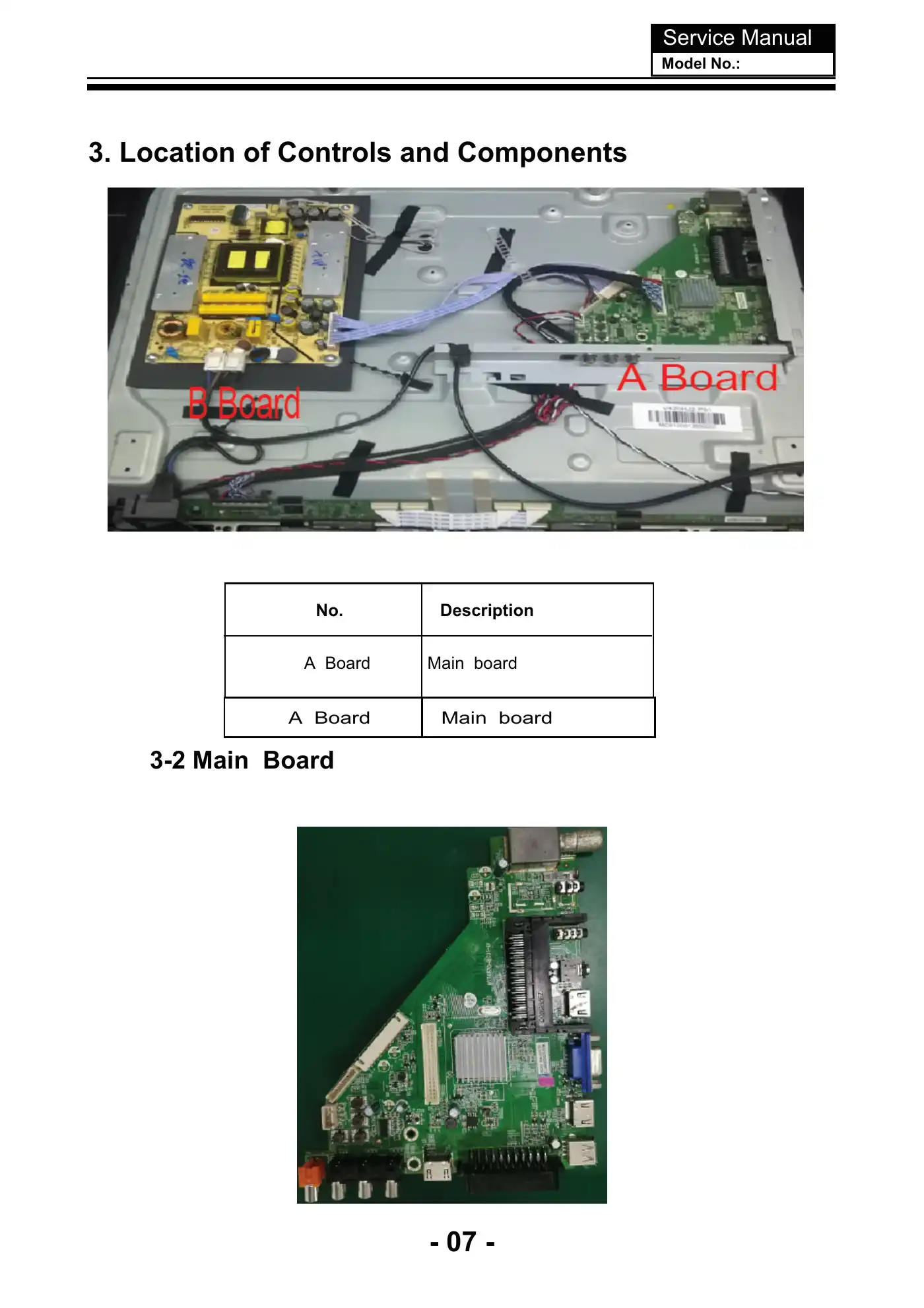 Haier LE50K6000SF Service Manual Manual pdf 8 page image