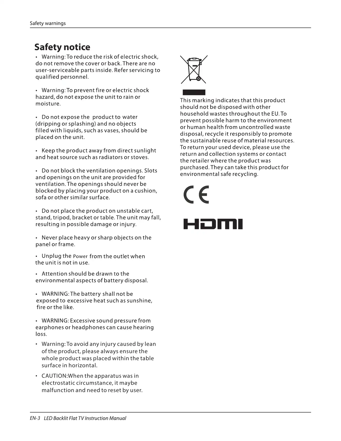 Haier LE50K6500U Instruction Manual Manual pdf 4 page image