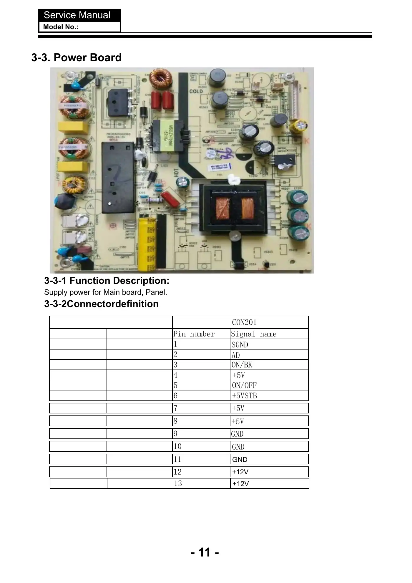 Haier LE50K6500U Service Manual Manual pdf 12 page image