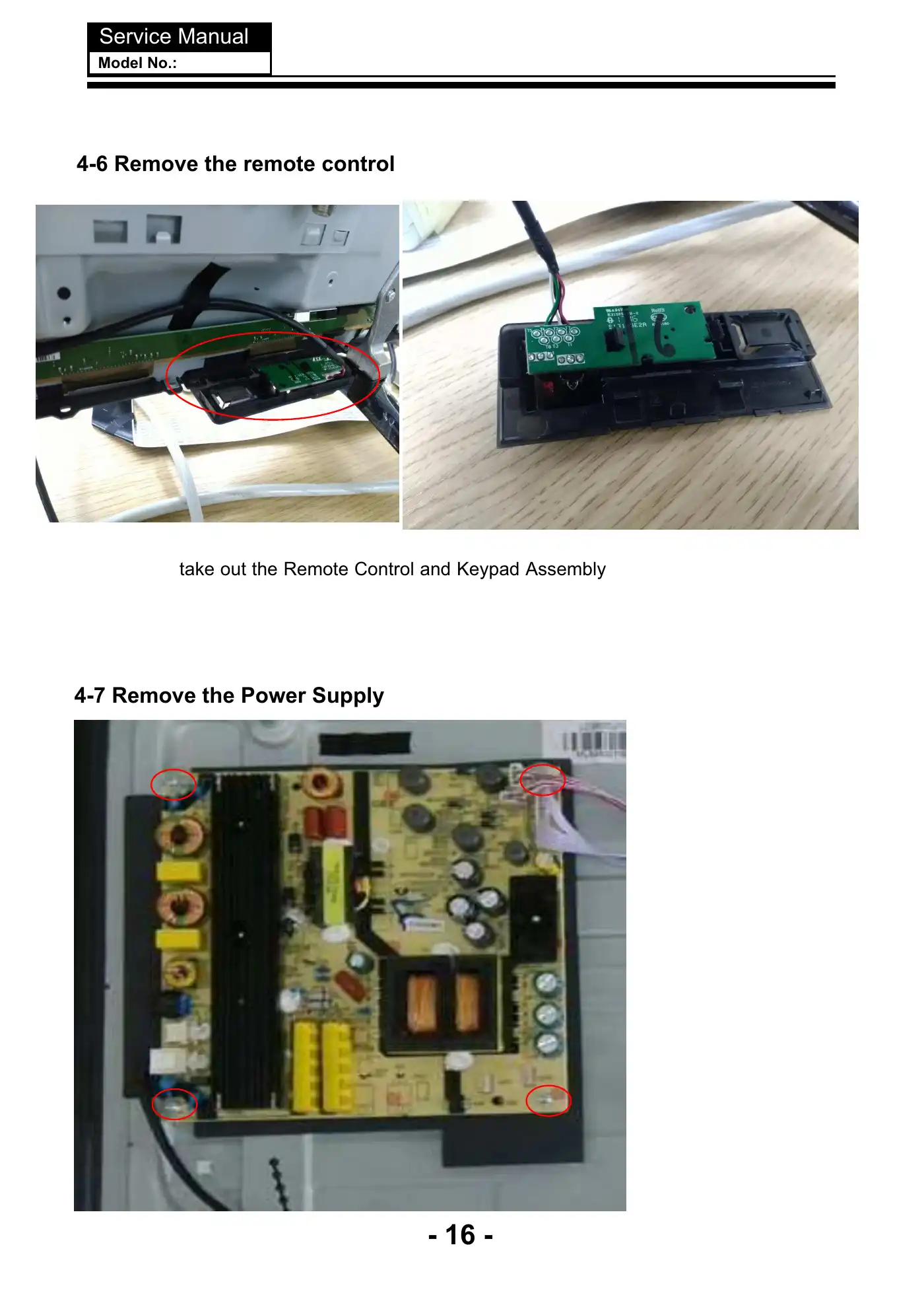 Haier LE50K6500U Service Manual Manual pdf 17 page image