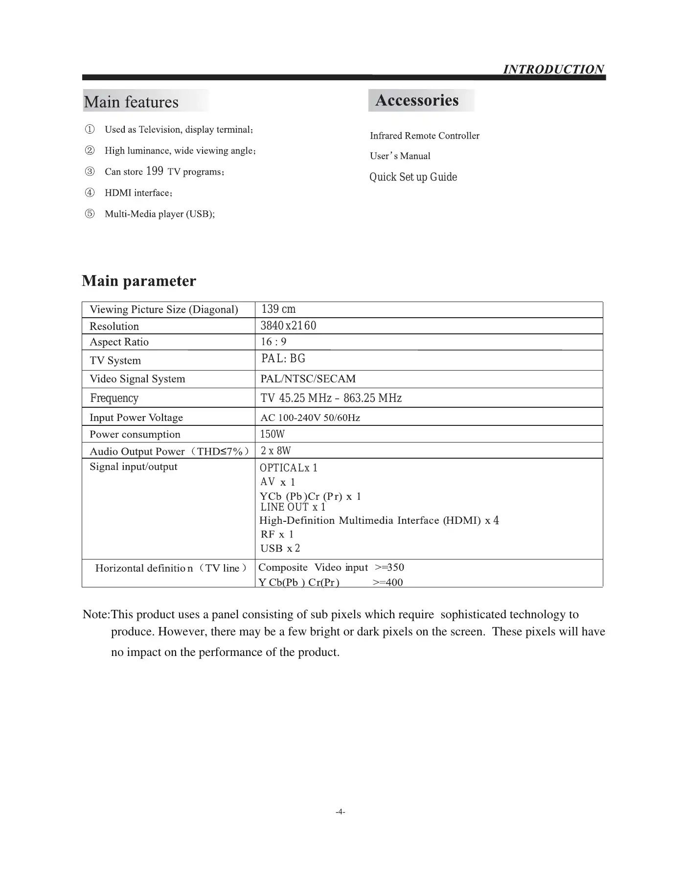 Haier LE55B9500U User Manual Manual pdf 5 page image
