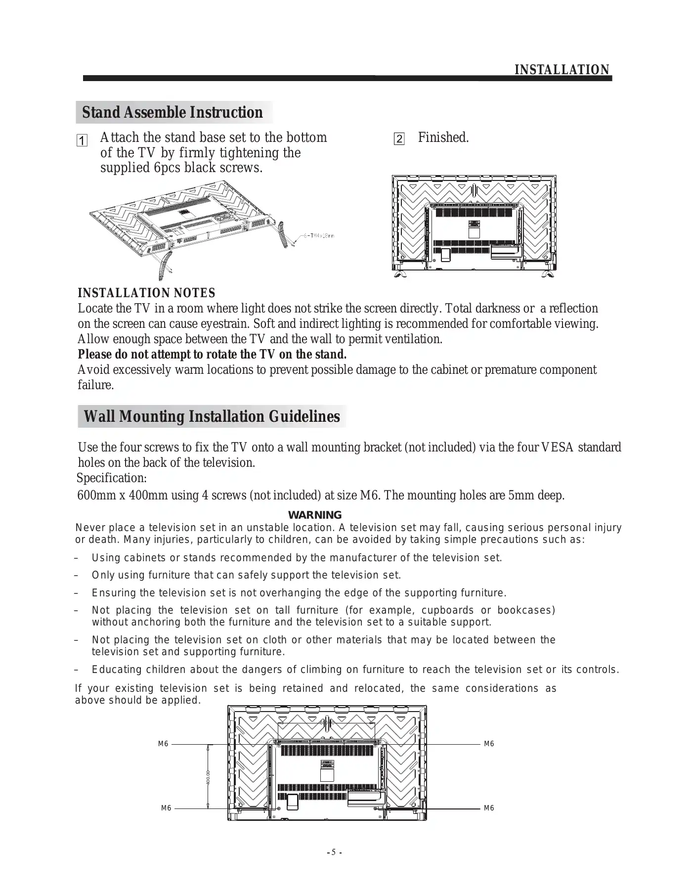 Haier LE55B9500U User Manual Manual pdf 6 page image