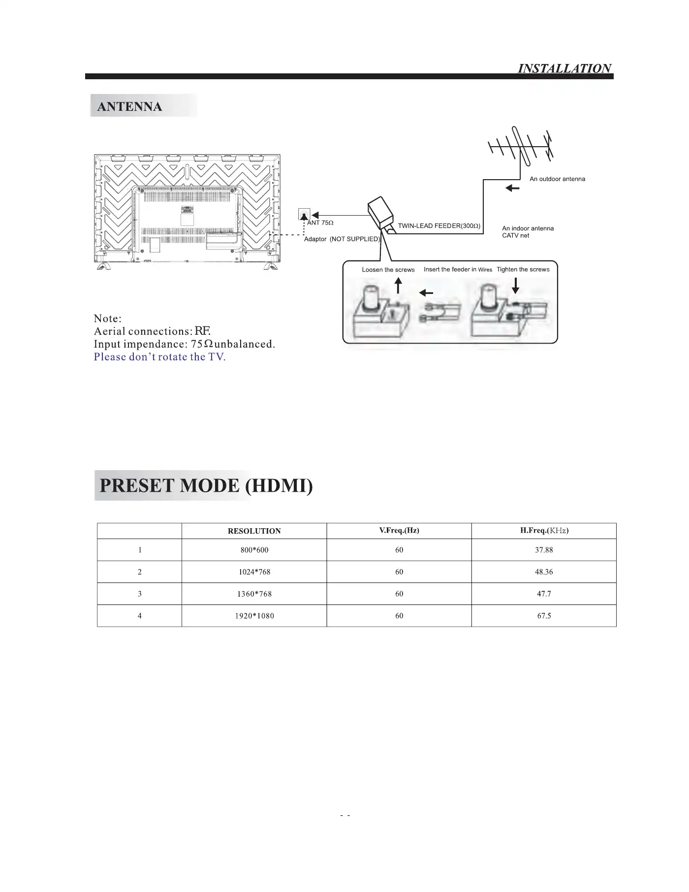Haier LE55B9500U User Manual Manual pdf 8 page image