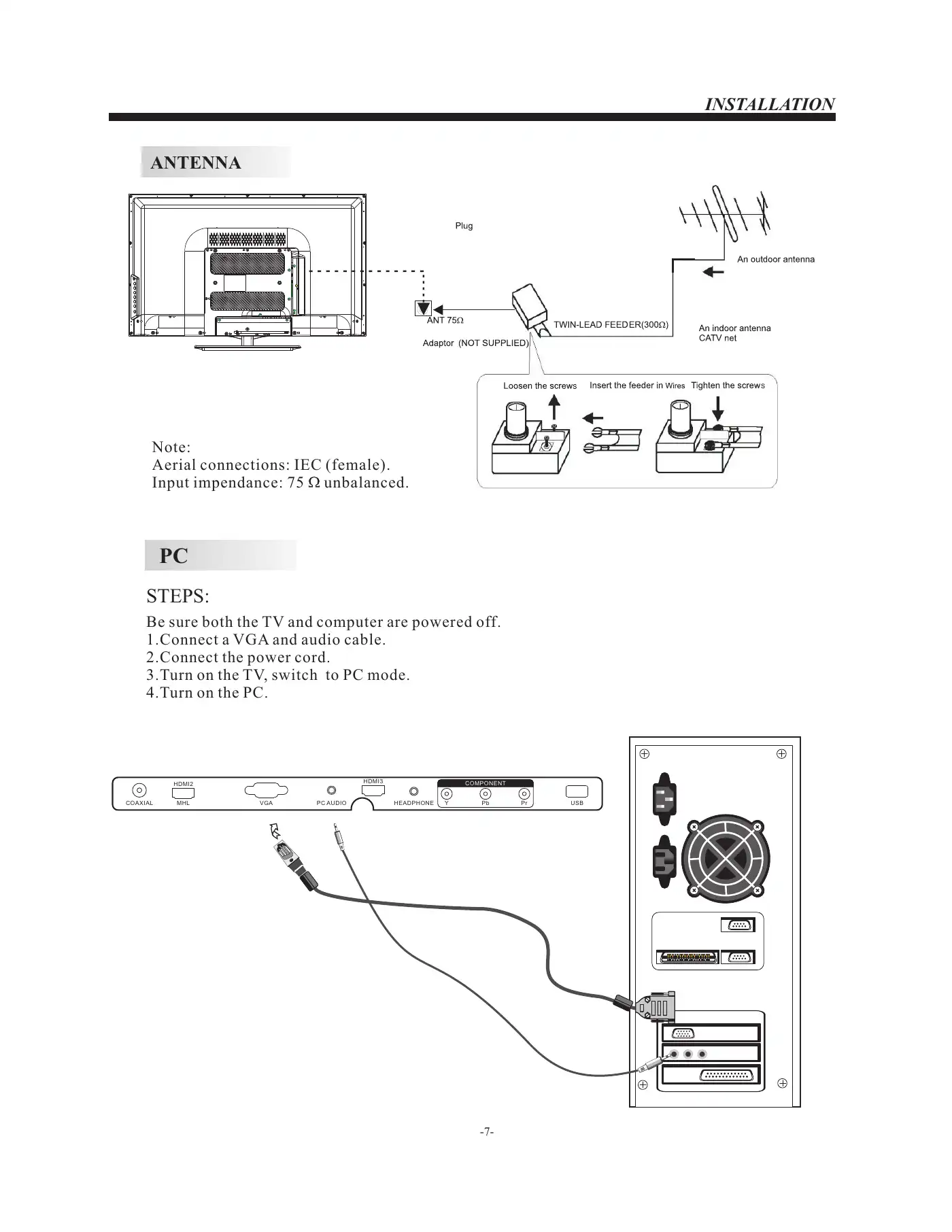 Haier LE55F32800 User Manual Manual pdf 8 page image