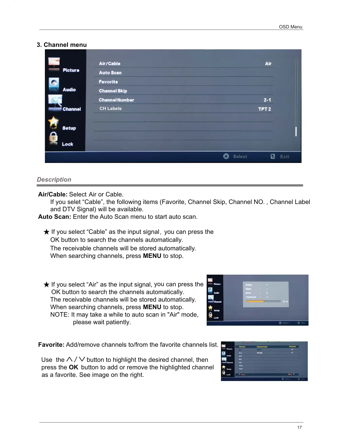Haier LE58F3281 User Manual Manual pdf 19 page image