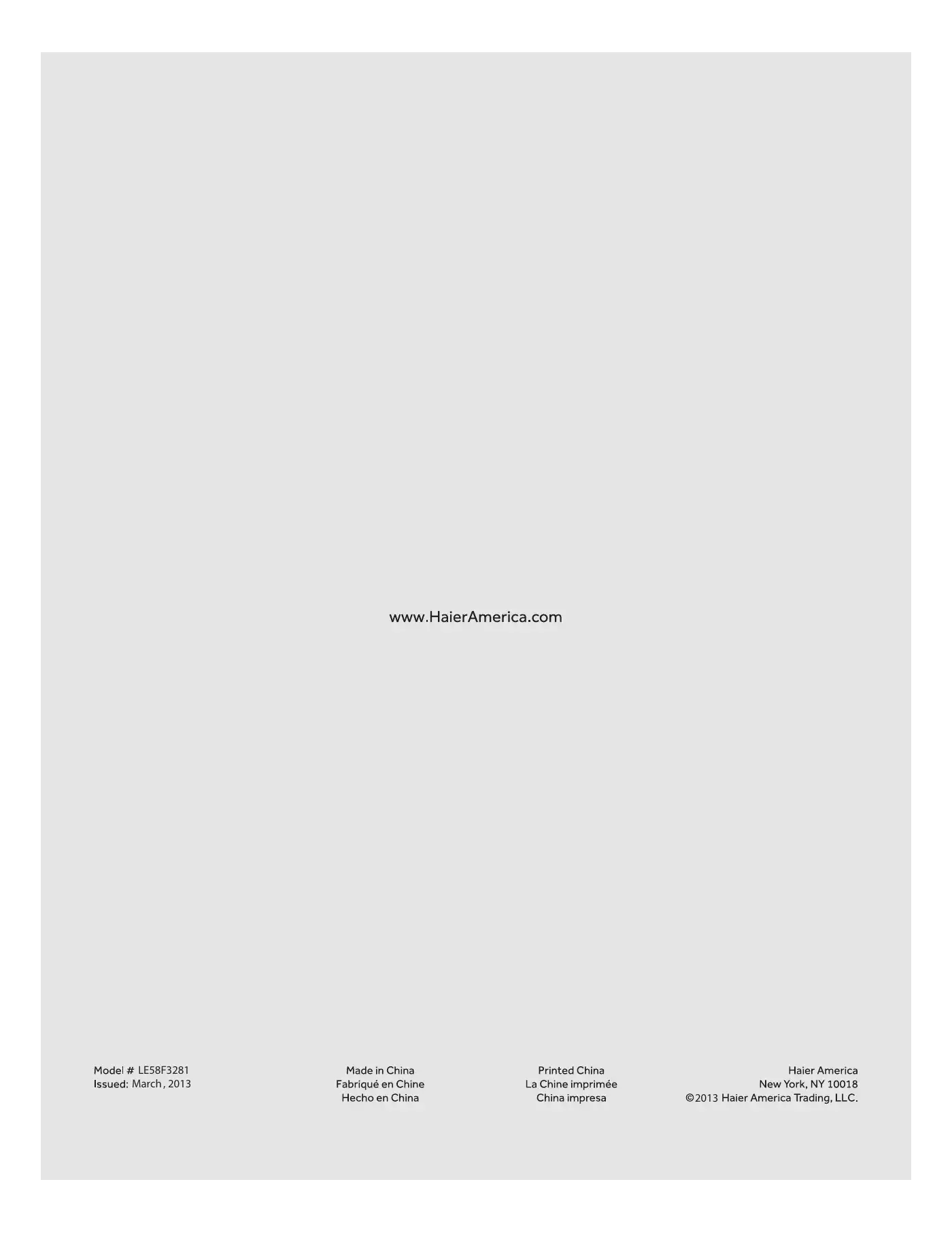 Haier LE58F3281 User Manual Manual pdf 28 page image