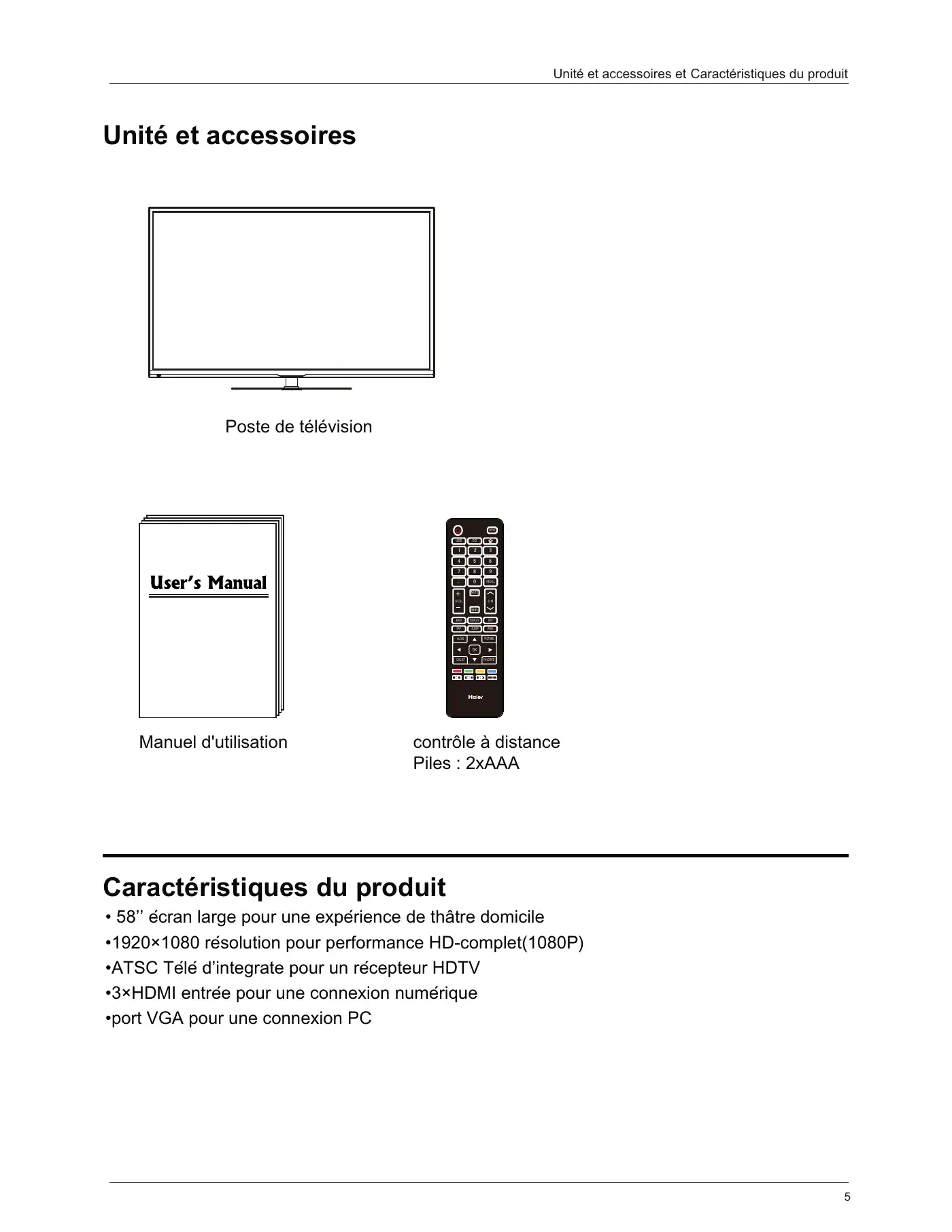 Haier LE58F3281 User Manual Manual pdf 35 page image