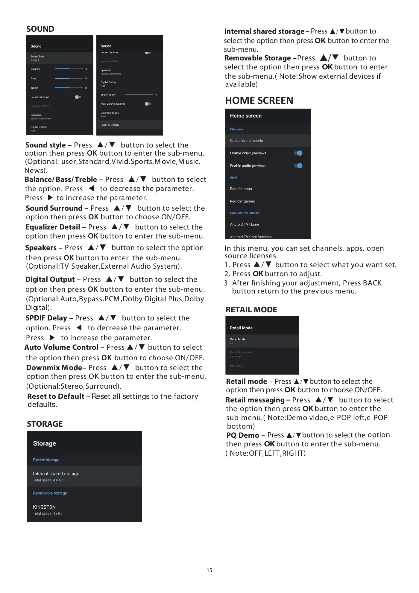 Haier LE65S8000UG Owner's Manual Manual pdf 18 page image