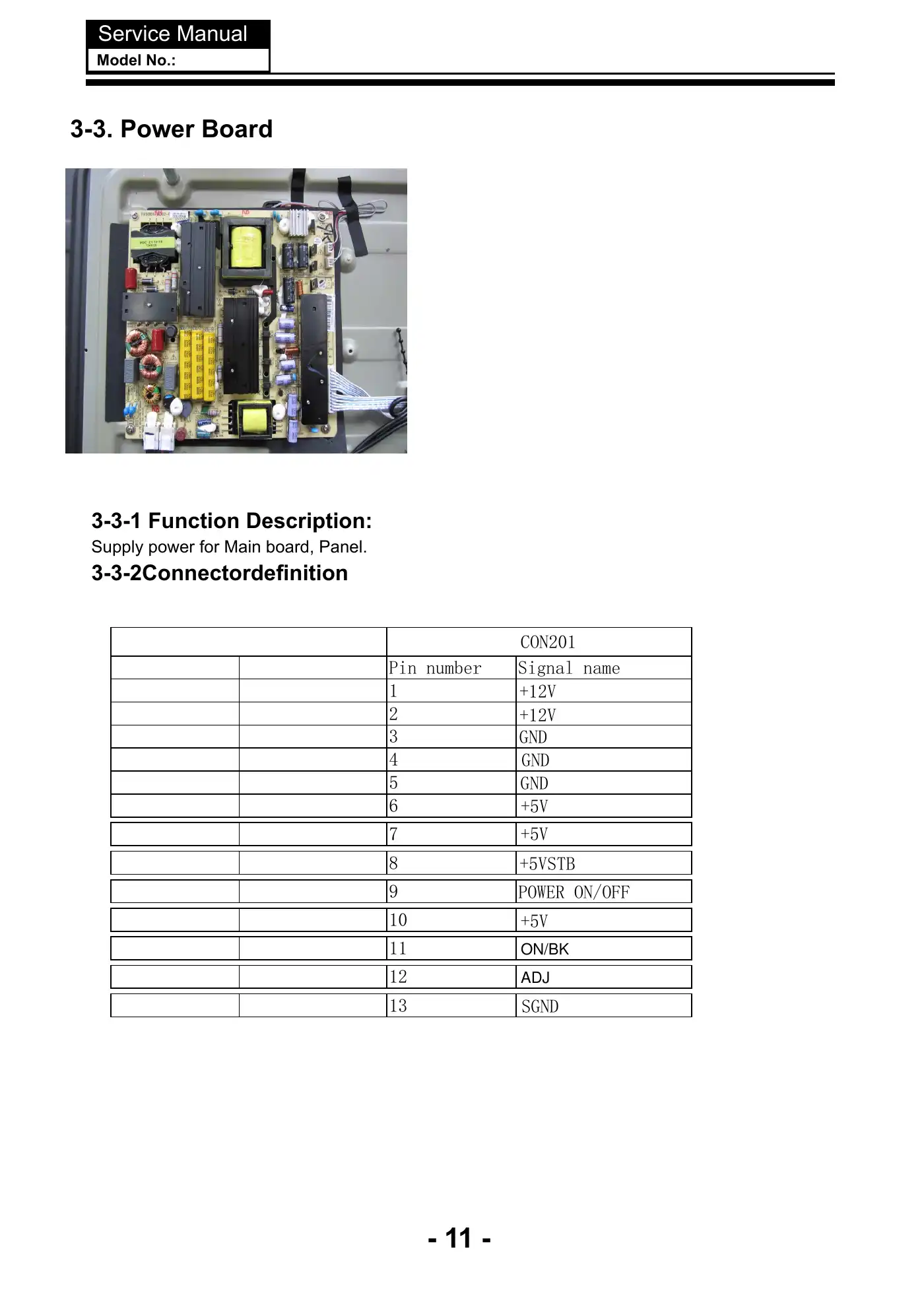 Haier LE65U6500U Service Manual Manual pdf 12 page image