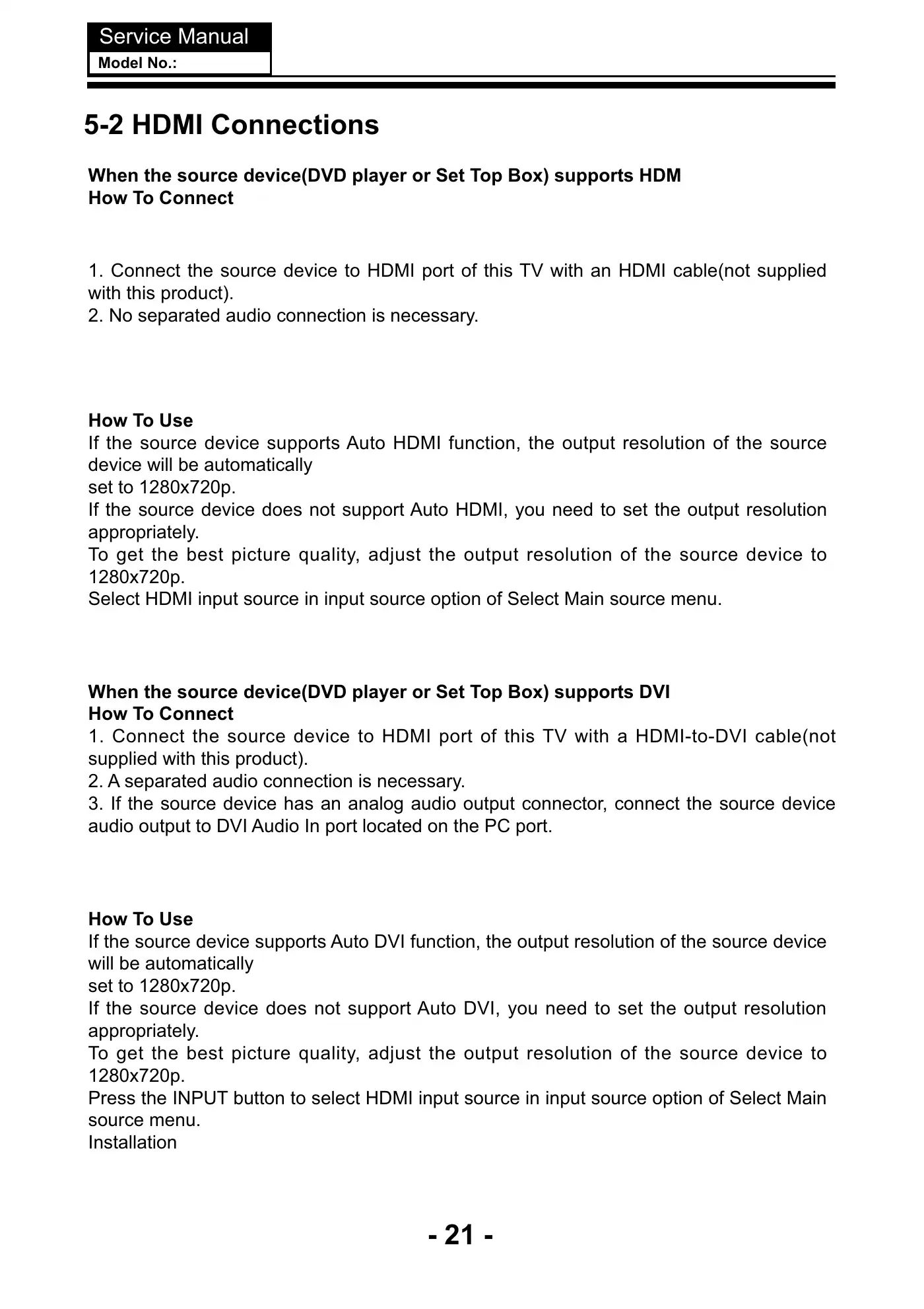 Haier LE65U6500U Service Manual Manual pdf 23 page image