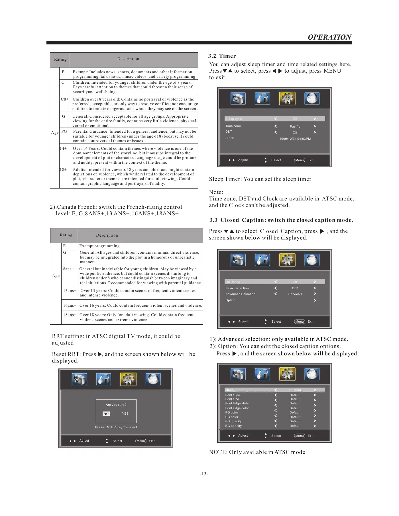 Haier LEC24B2380 User Manual Manual pdf 14 page image