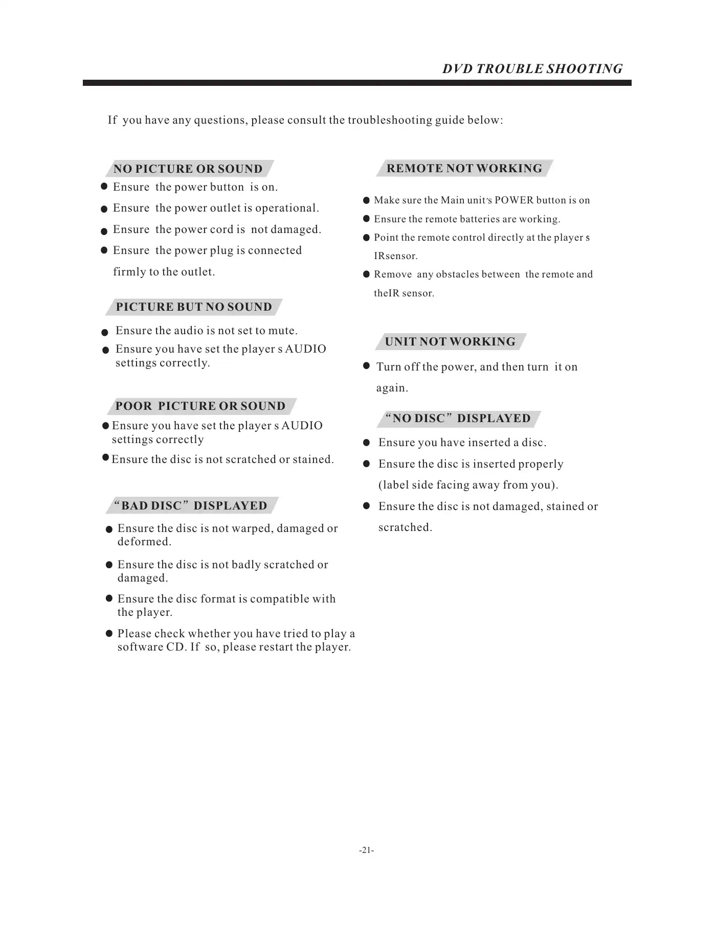 Haier LEC24B2380 User Manual Manual pdf 22 page image
