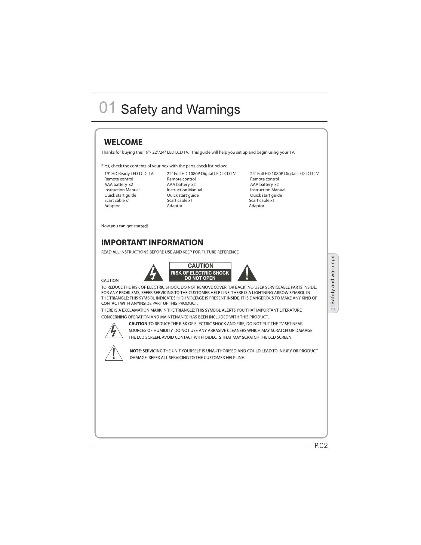 Haier LET19C430 User Manual Manual pdf 3 page image