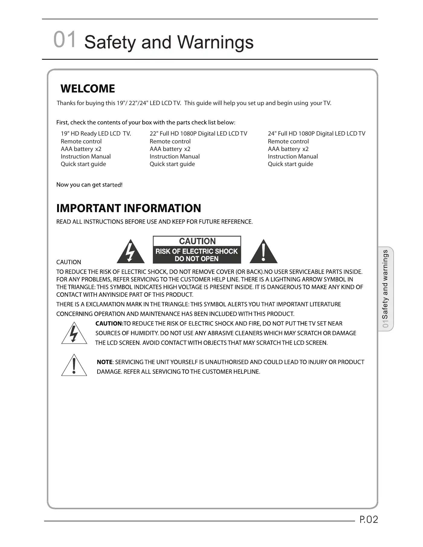 Haier LET19C430 User Manual Manual pdf 3 page image