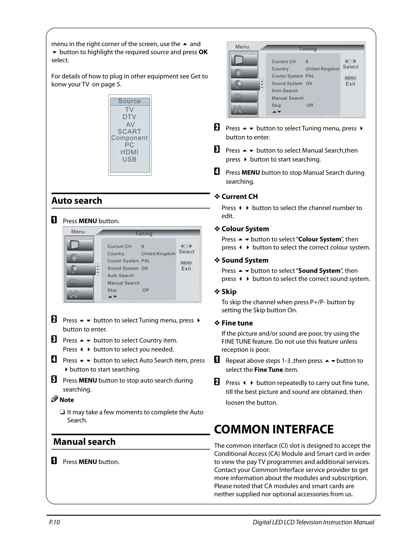Haier LET19T3CW Instruction Manual Manual pdf 11 page image