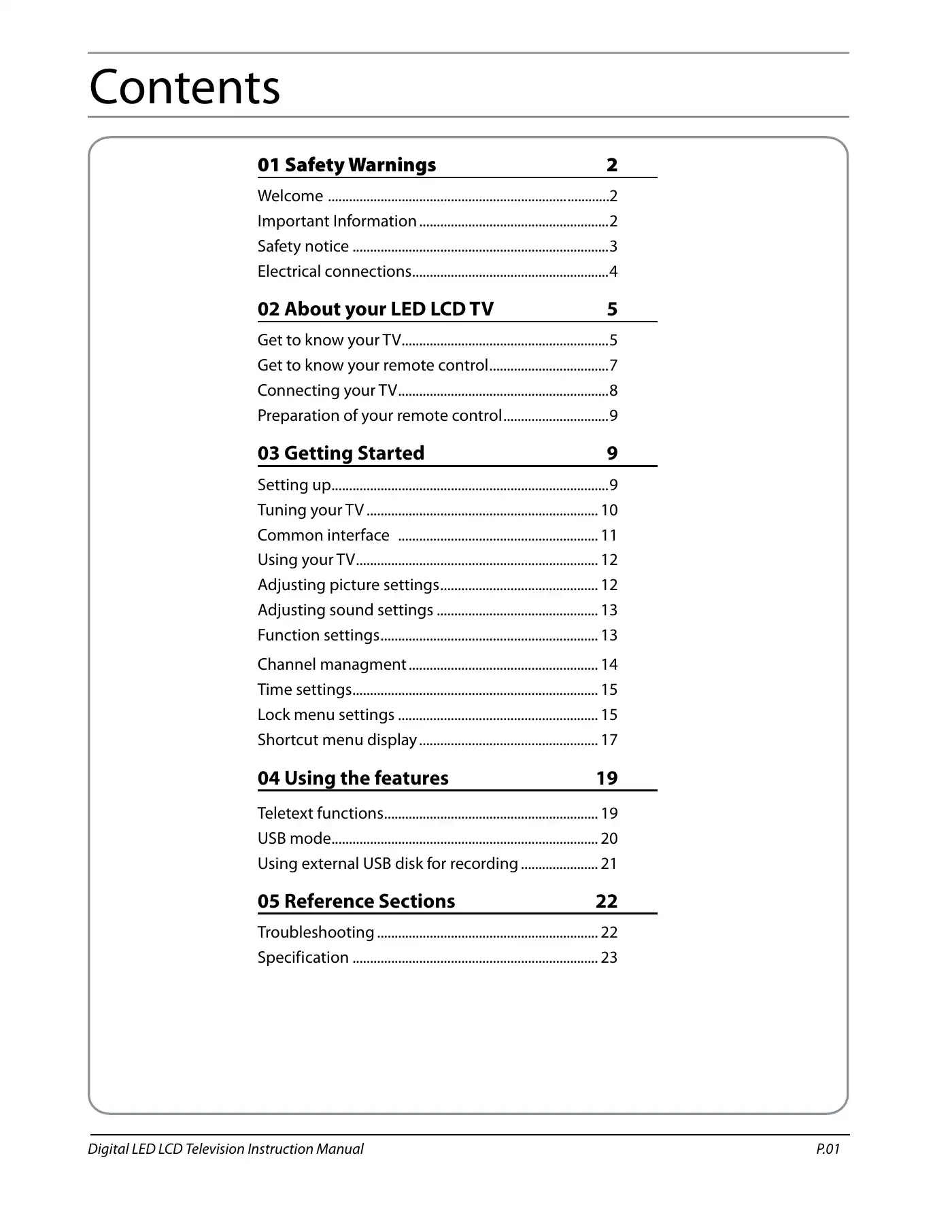 Haier LET19T3CW Instruction Manual Manual pdf 2 page image