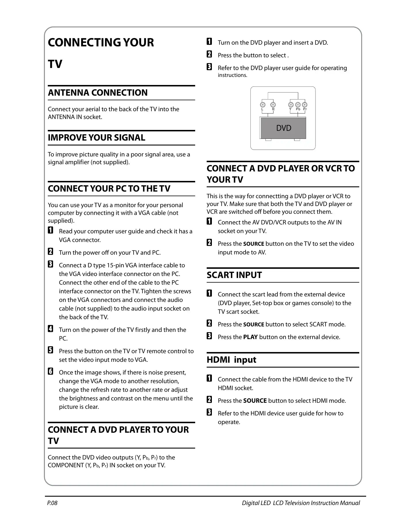 Haier LET19T3CW Instruction Manual Manual pdf 9 page image