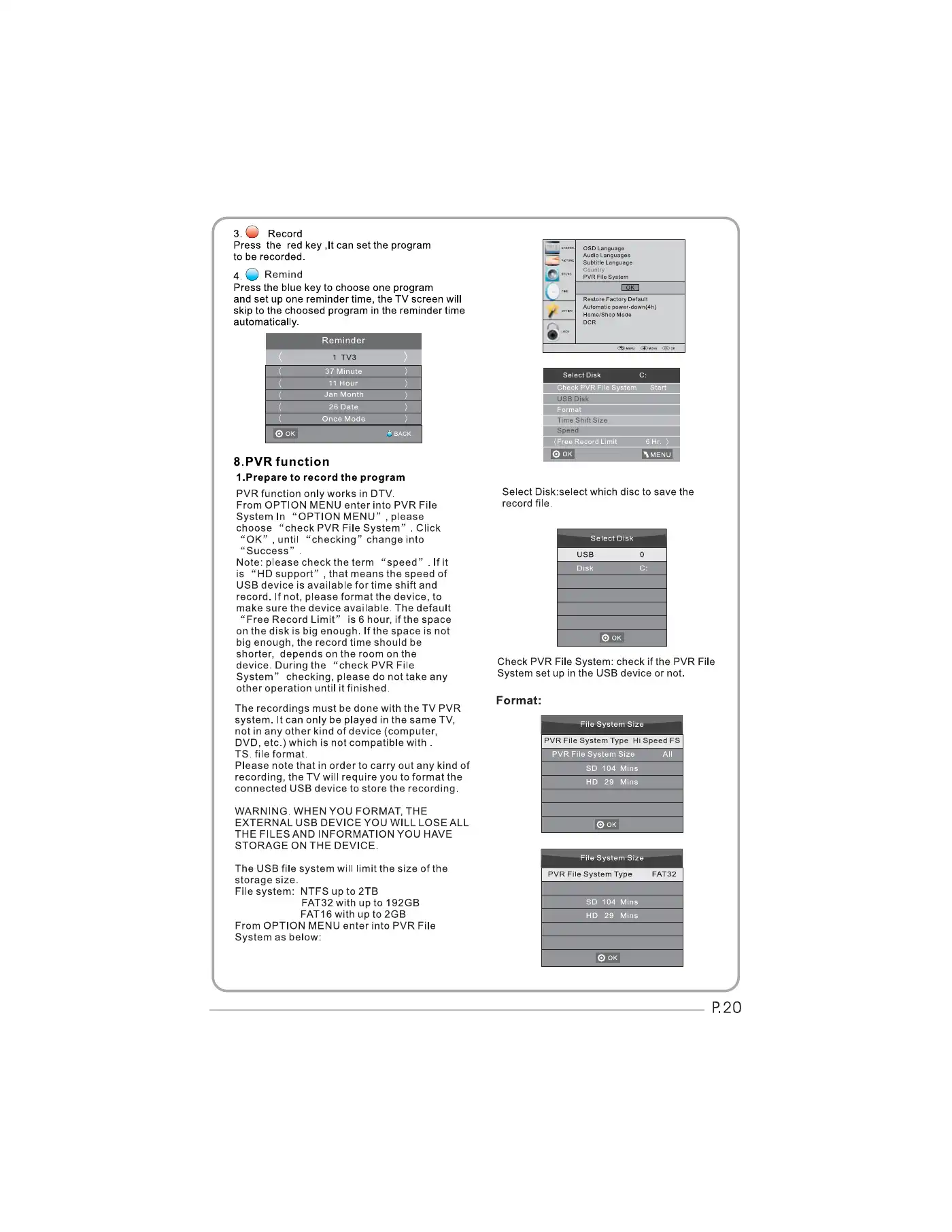 Haier LET32T1000HFM User Manual Manual pdf 21 page image
