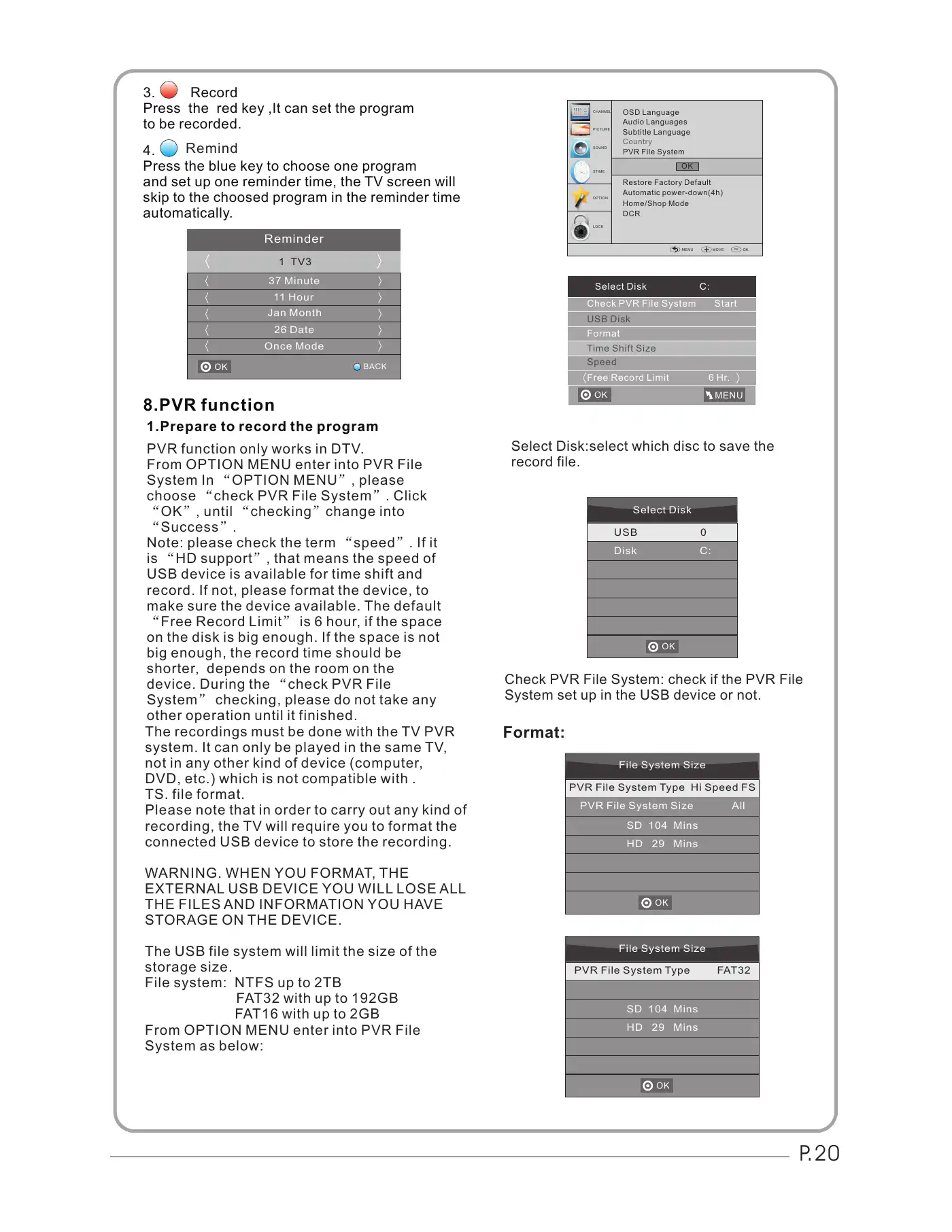 Haier LET32T1000HFM User Manual Manual pdf 21 page image