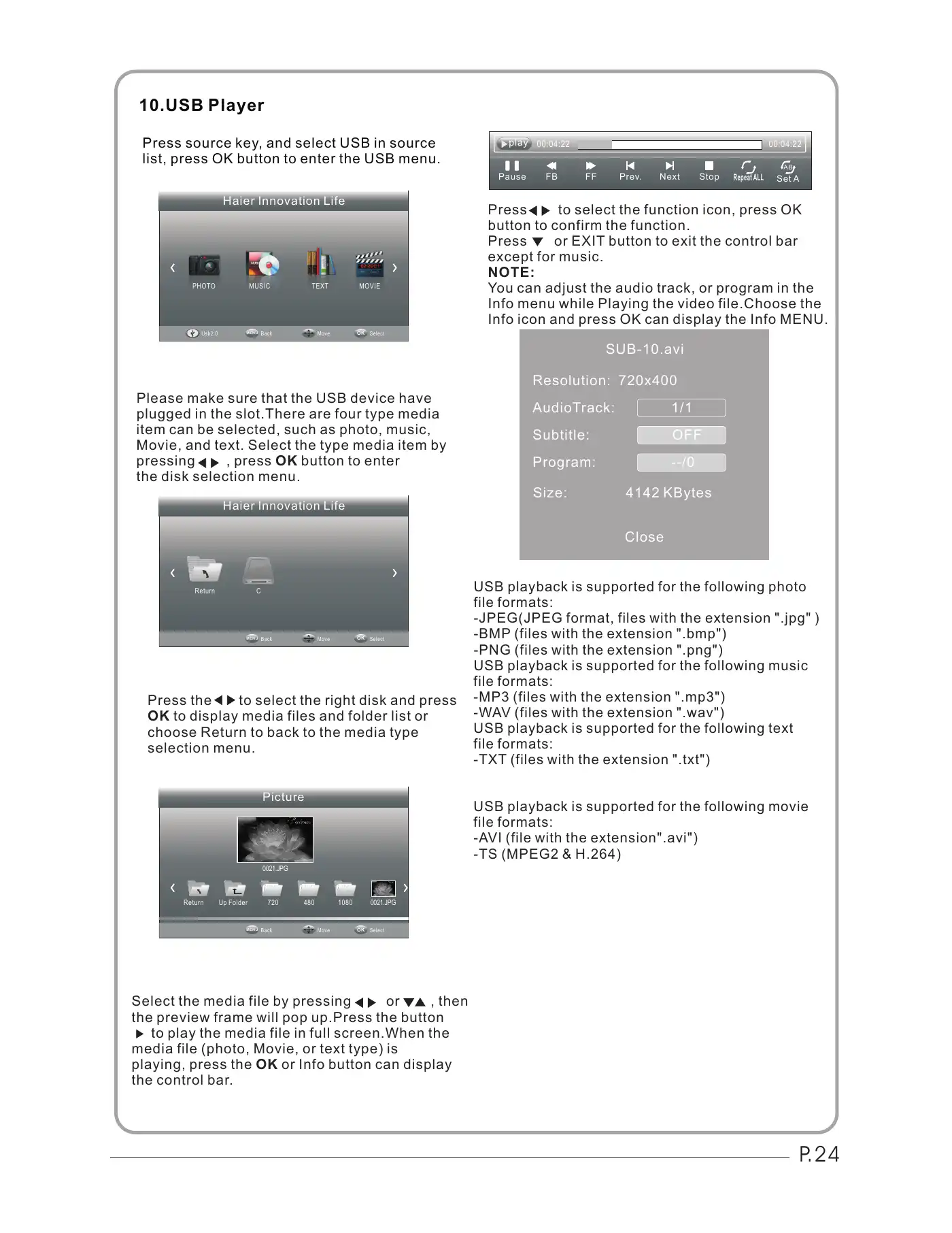 Haier LET32T1000HFM User Manual Manual pdf 25 page image