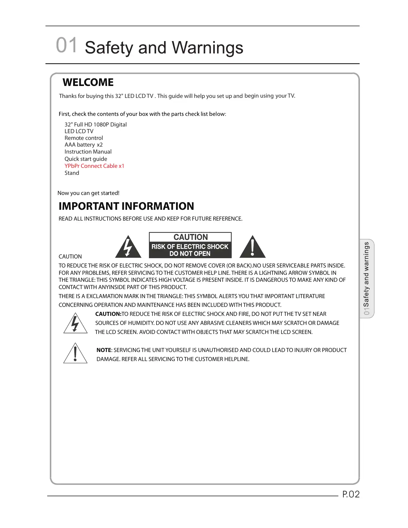 Haier LET32T1000HFM User Manual Manual pdf 3 page image