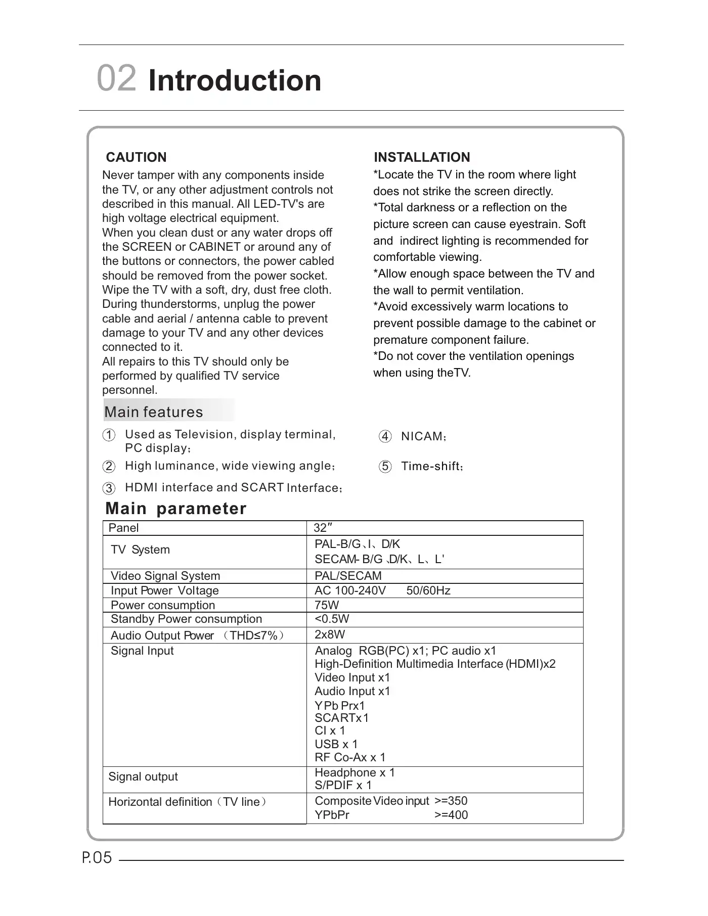 Haier LET32T1000HFM User Manual Manual pdf 6 page image