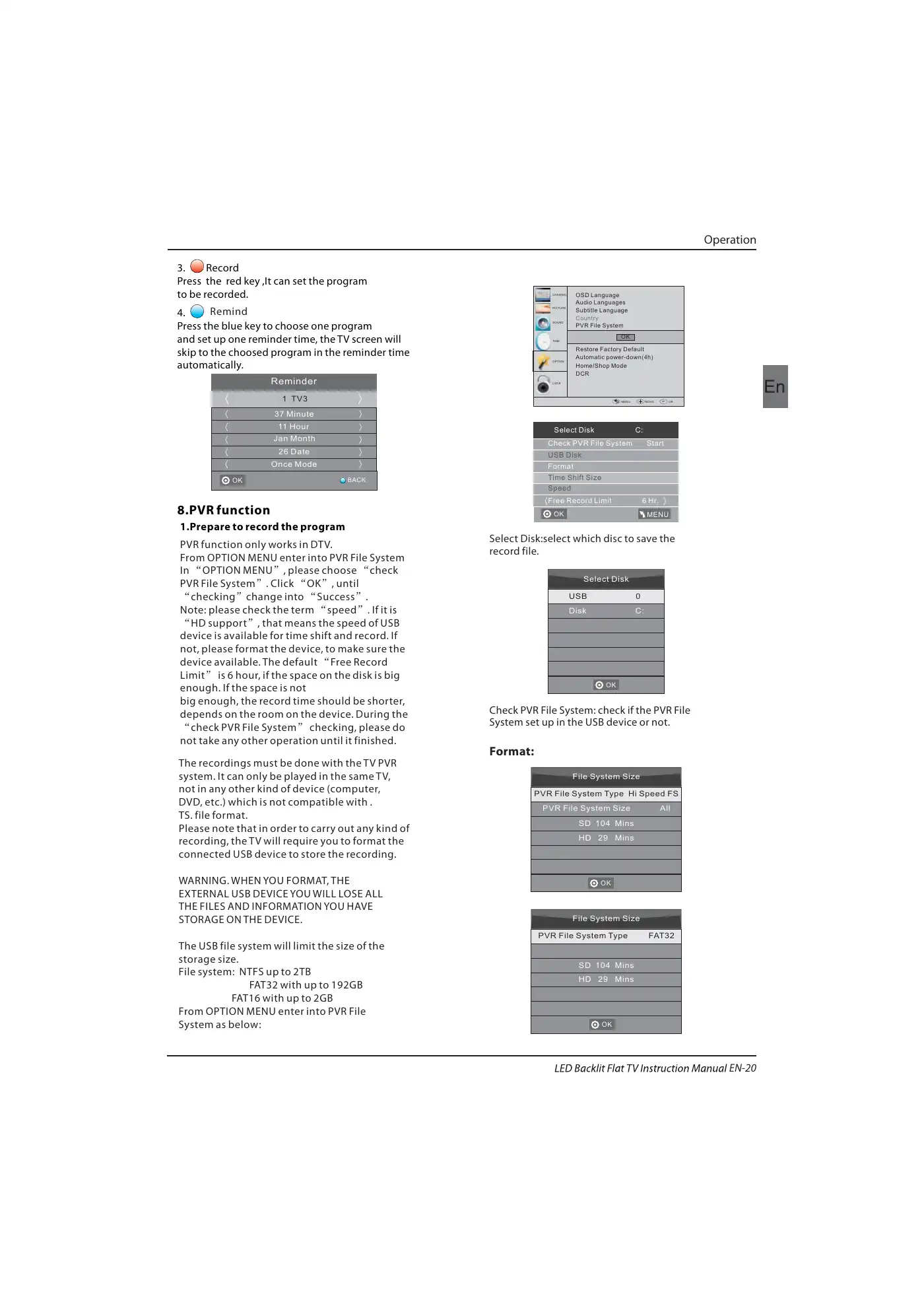 Haier LET46C800HF Instruction Manual Manual pdf 21 page image