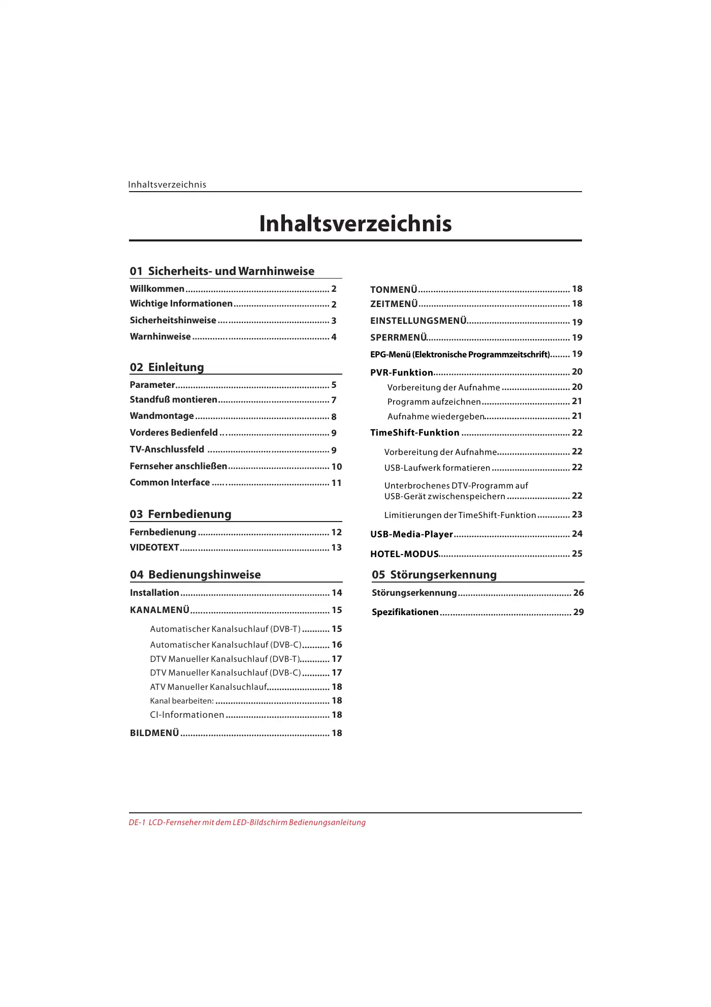 Haier LET46C800HF Instruction Manual Manual pdf 32 page image