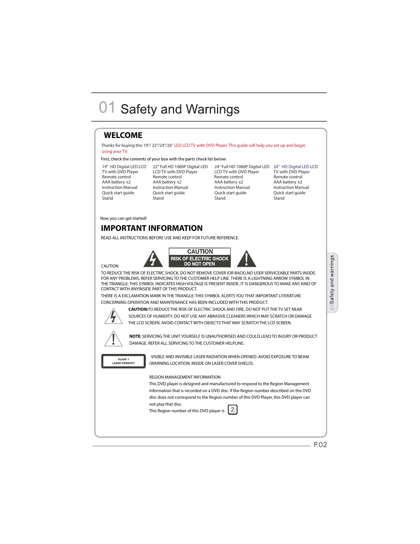 Haier LEY19T1000H User Manual Manual pdf 3 page image