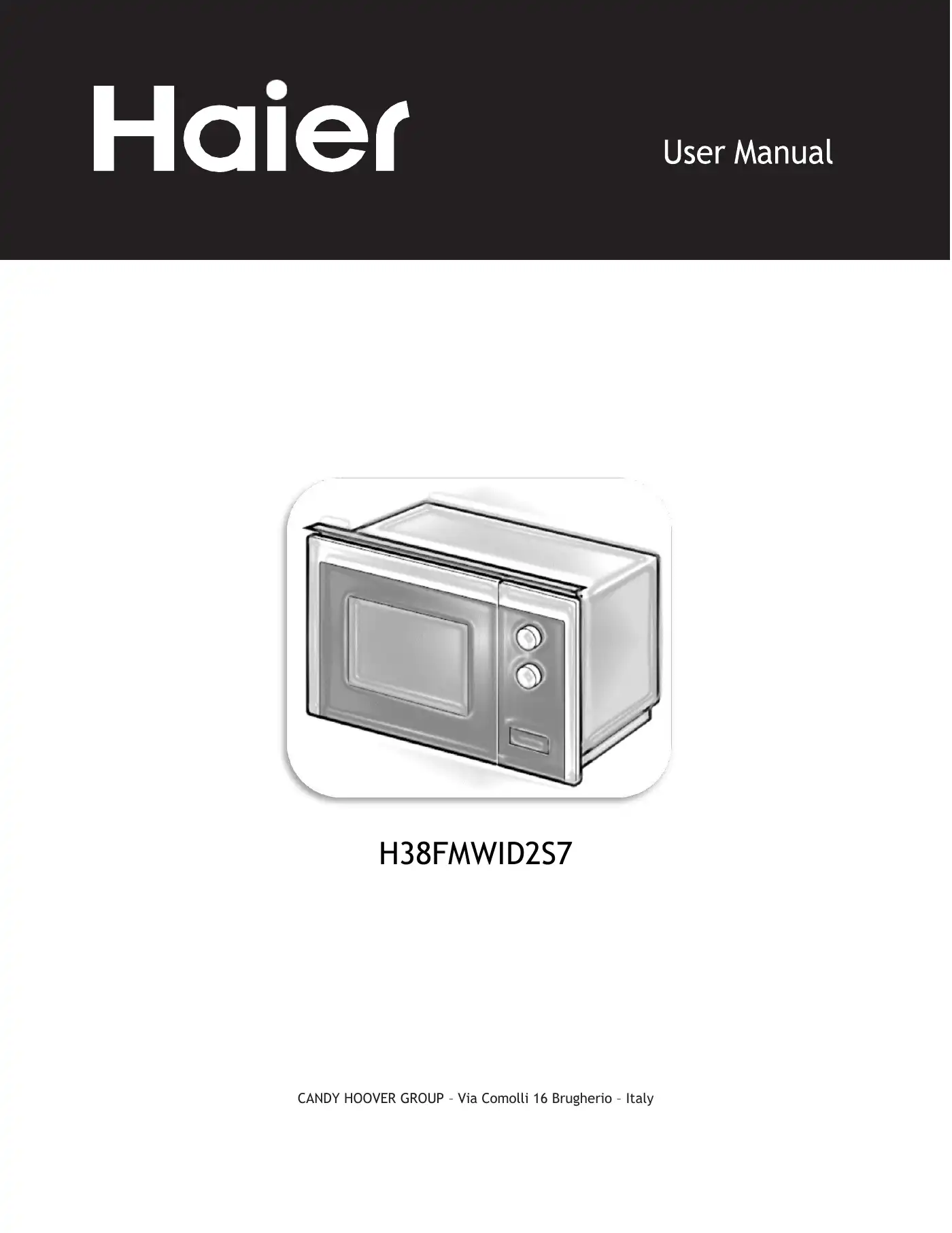 Haier H38FMWID2S7 User Manual Manual pdf 1 page image