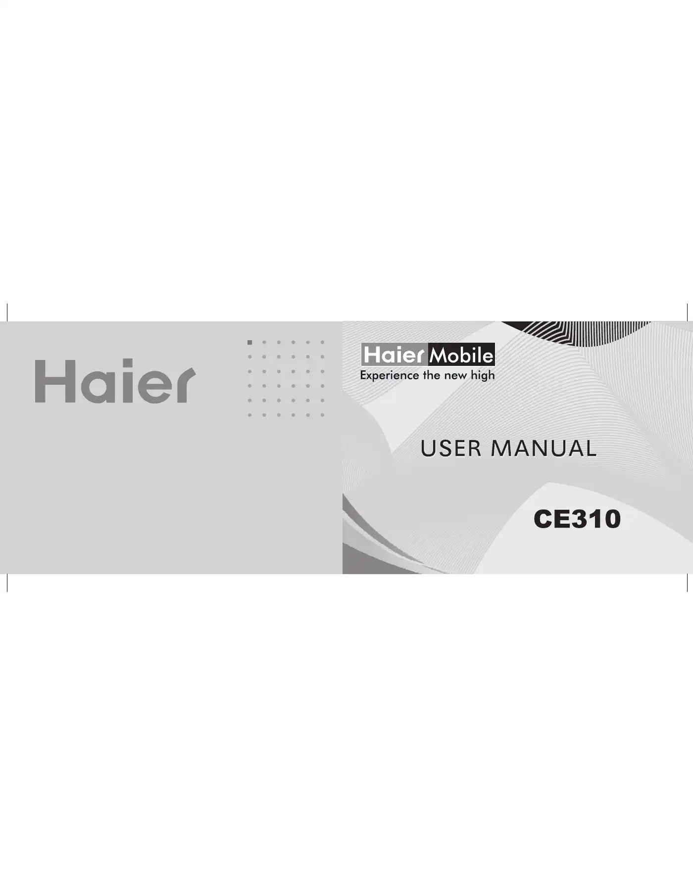 Haier CE310 User Manual Manual pdf 1 page image