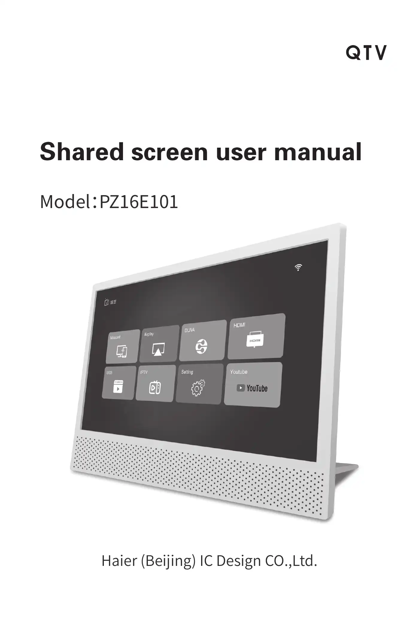 Haier PZ16E101 User Manual Manual pdf 1 page image