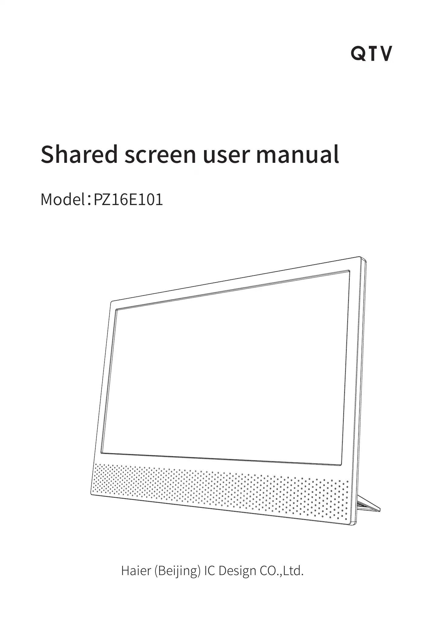 Haier PZ16E101 User Manual Manual pdf 1 page image