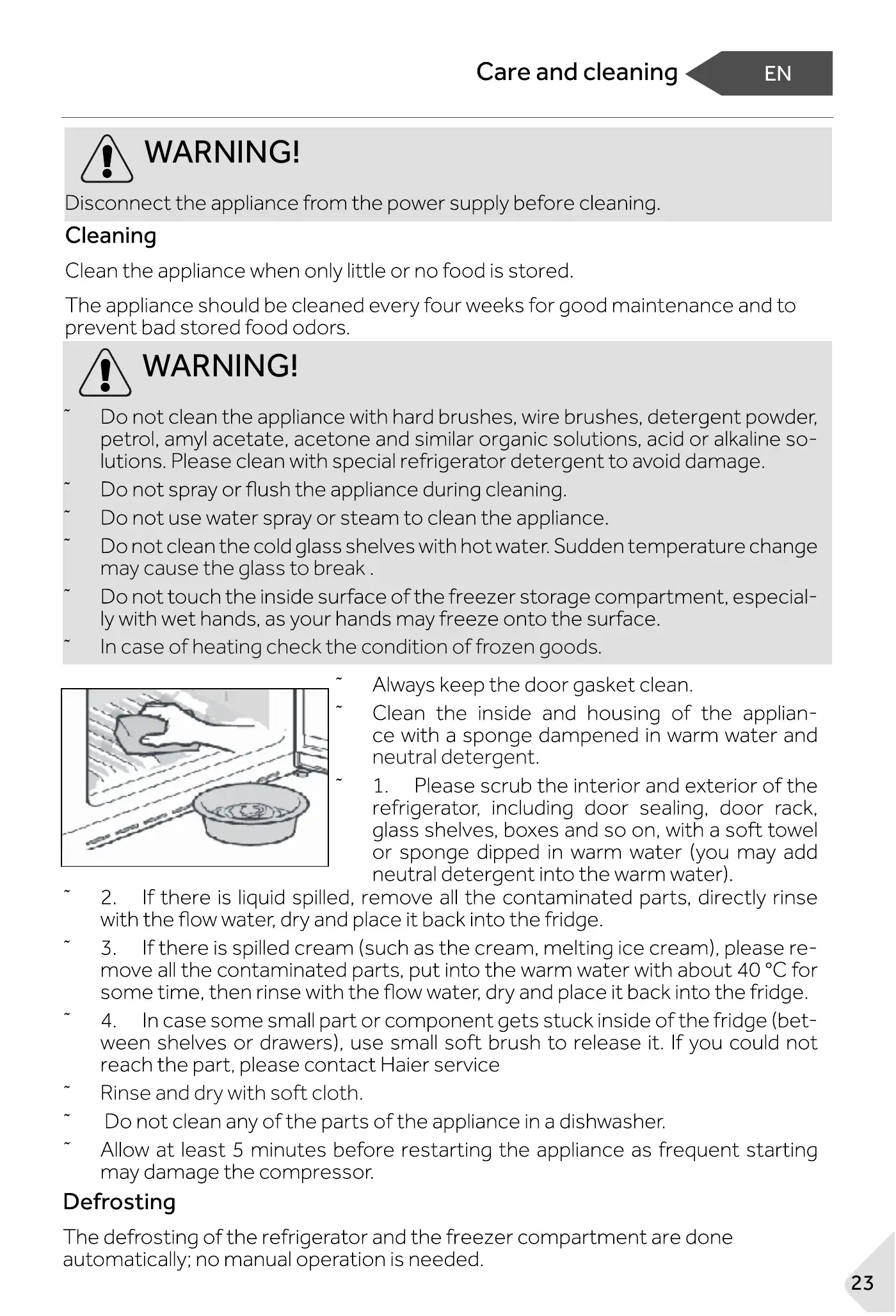 Haier HBW7518BT User Manual Manual pdf 21 page image