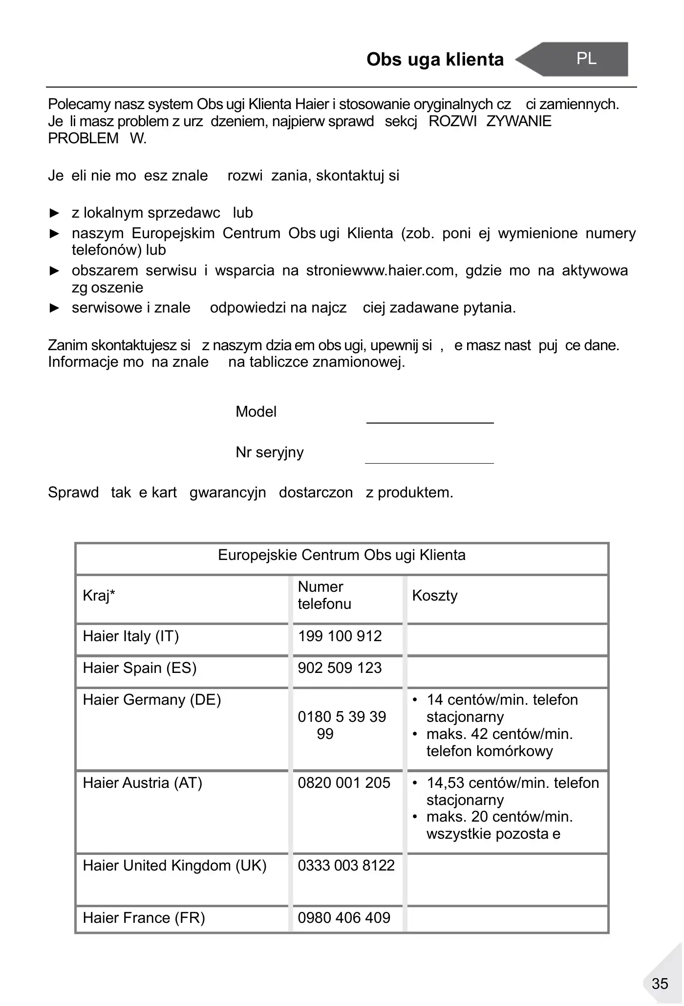 Haier HBW7518BT User Manual Manual pdf 368 page image