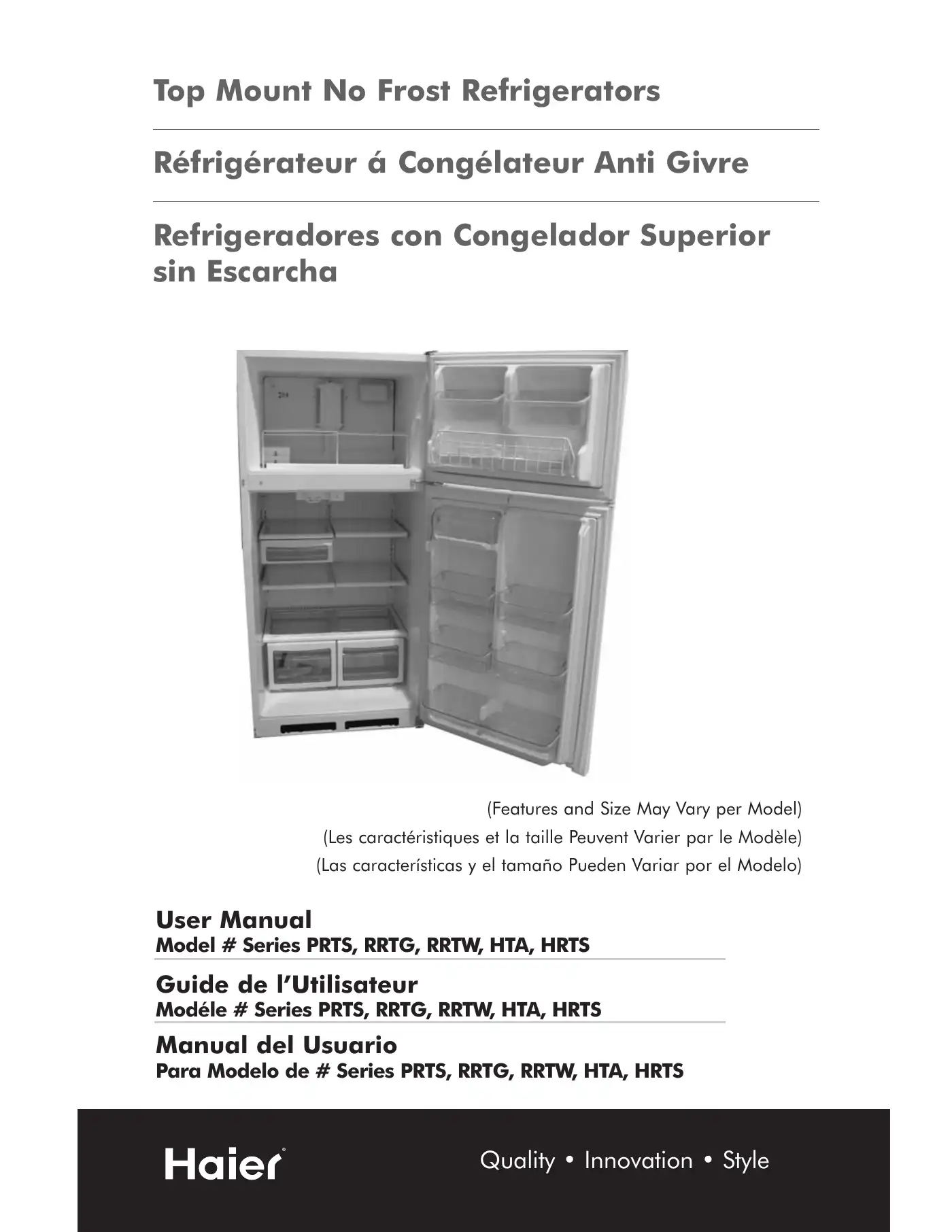 Haier HRTS User Manual Manual pdf 1 page image