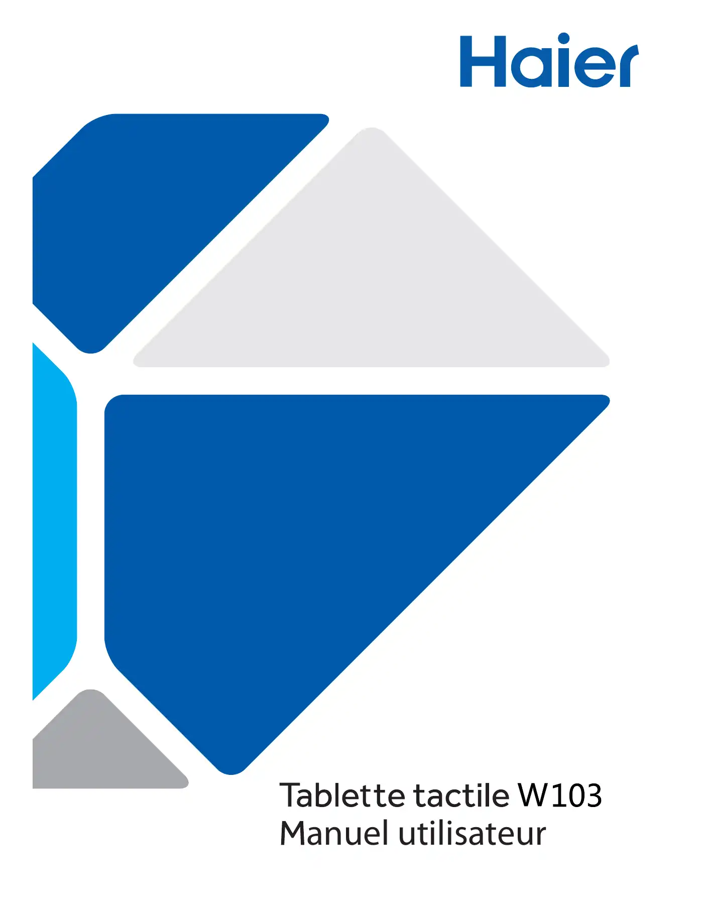 Haier W103 User Manual Manual pdf 1 page image