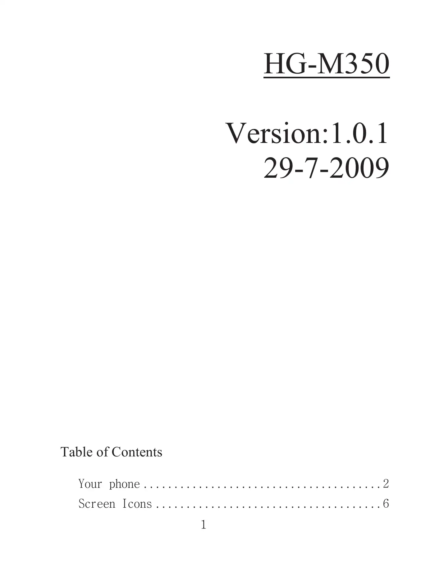 Haier HG-M350 Manual Manual pdf 1 page image