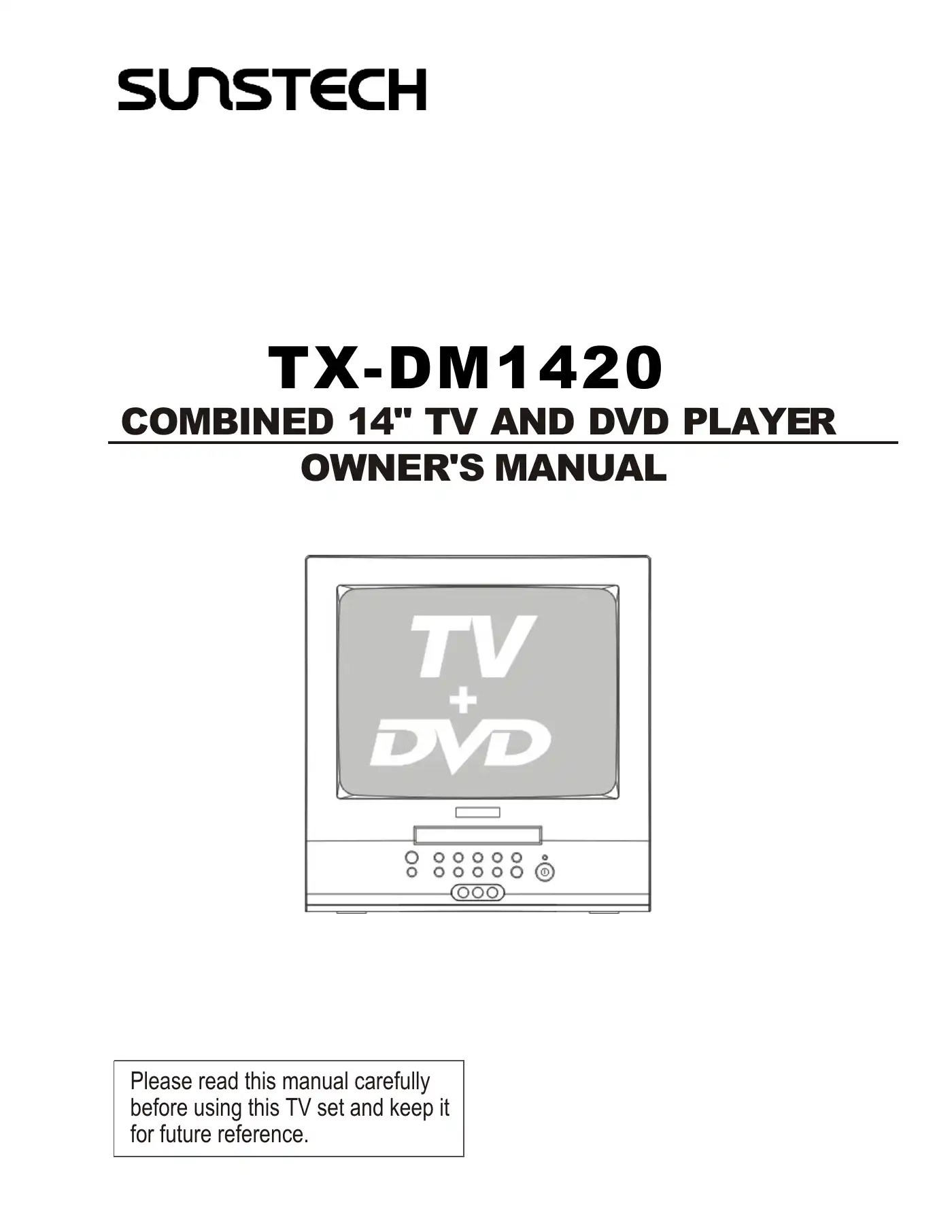 Haier TX-DM1420 Owner's Manual Manual pdf 1 page image
